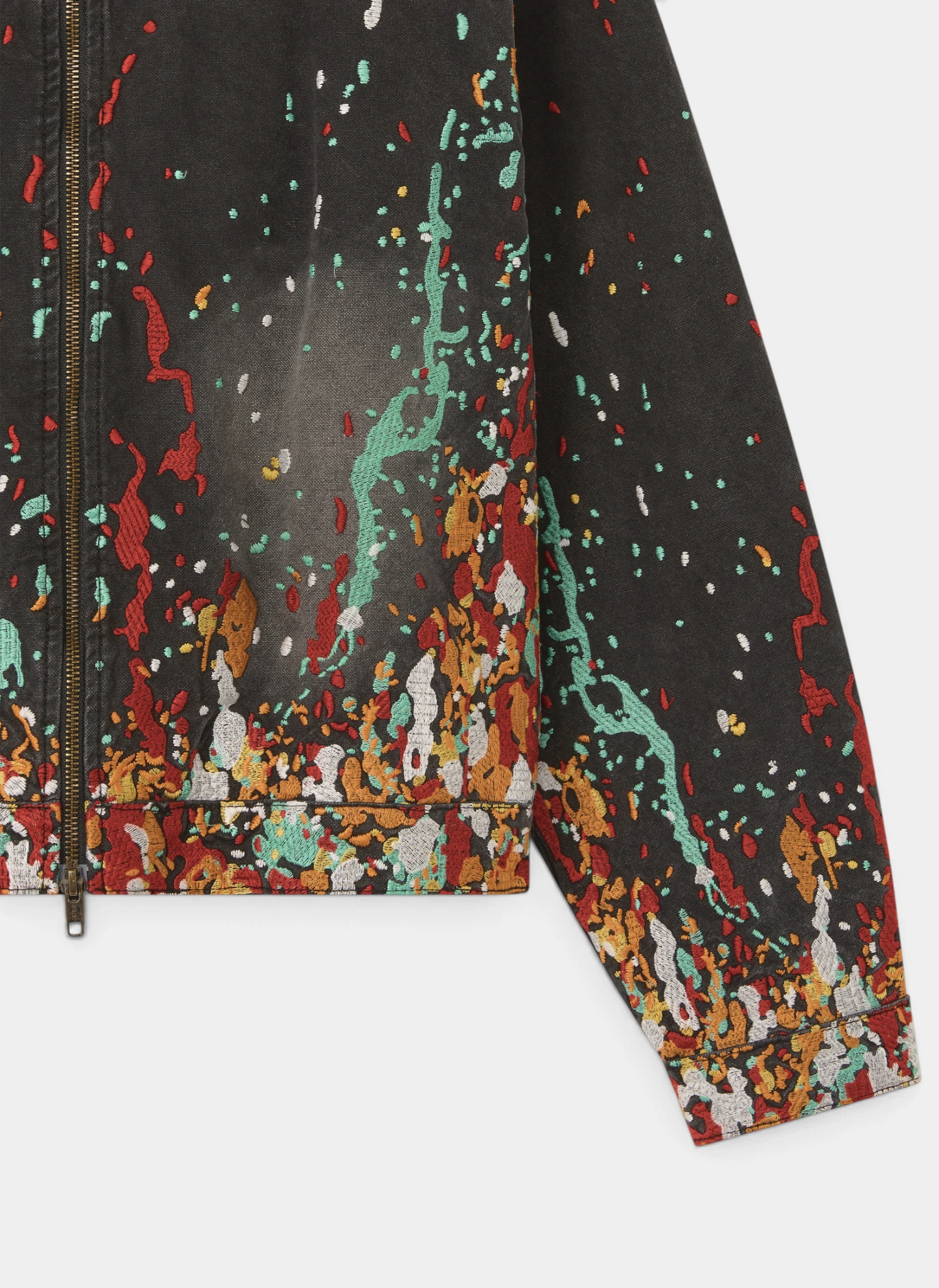 Куртка Embroidered Paint Workwear Jacket Washed Black