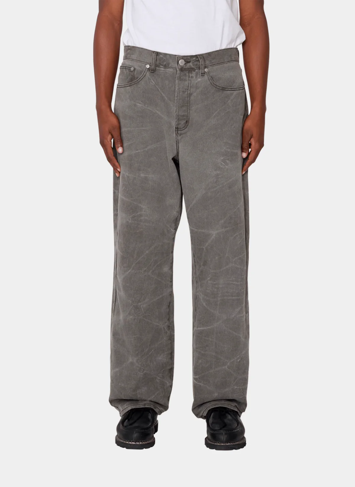 Джинсы Classic Wrinkle Baggy Denim Black Olive Wrinkle Wash