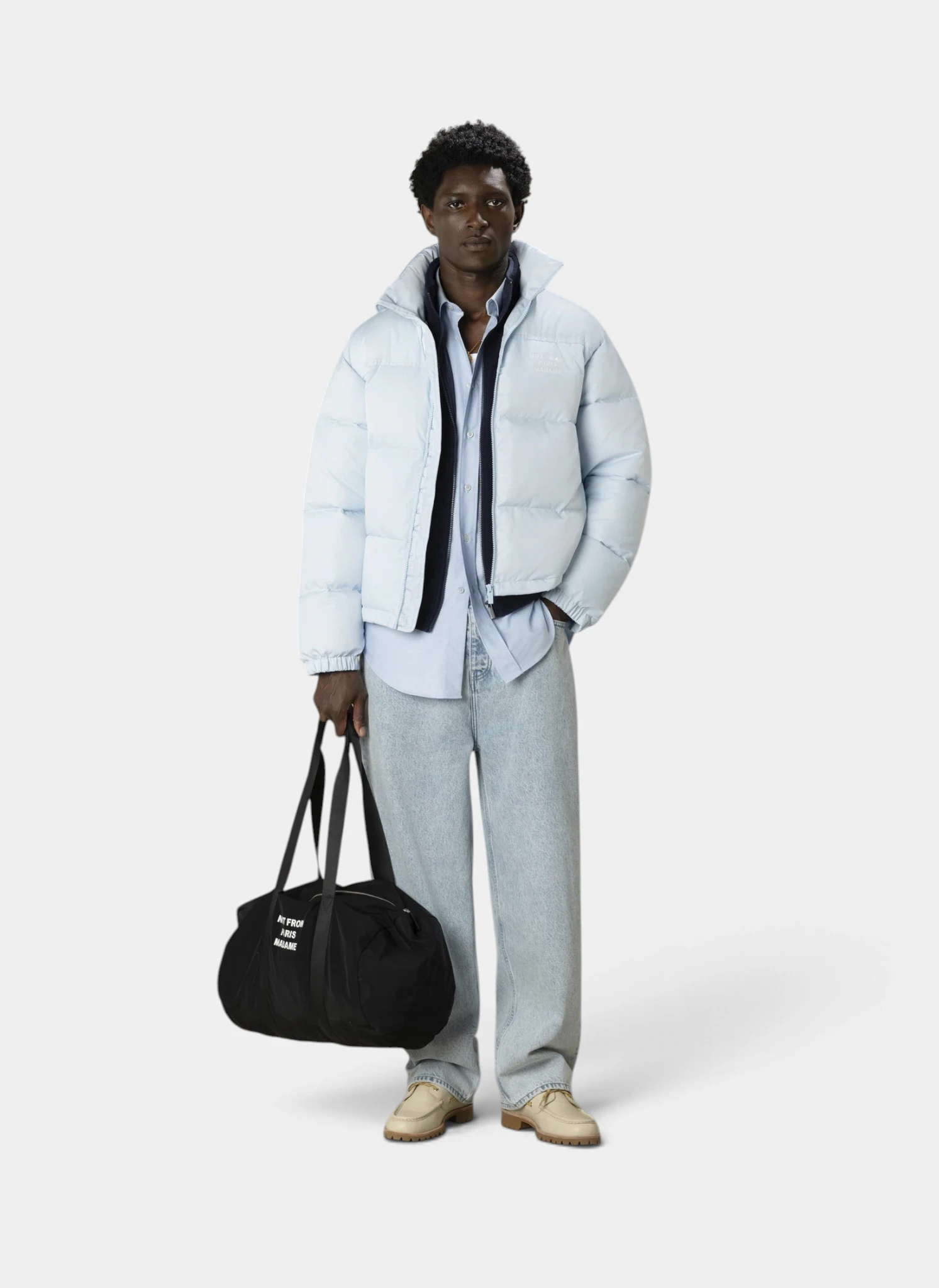 Сумка Nylon Slogan Gym Bag Black