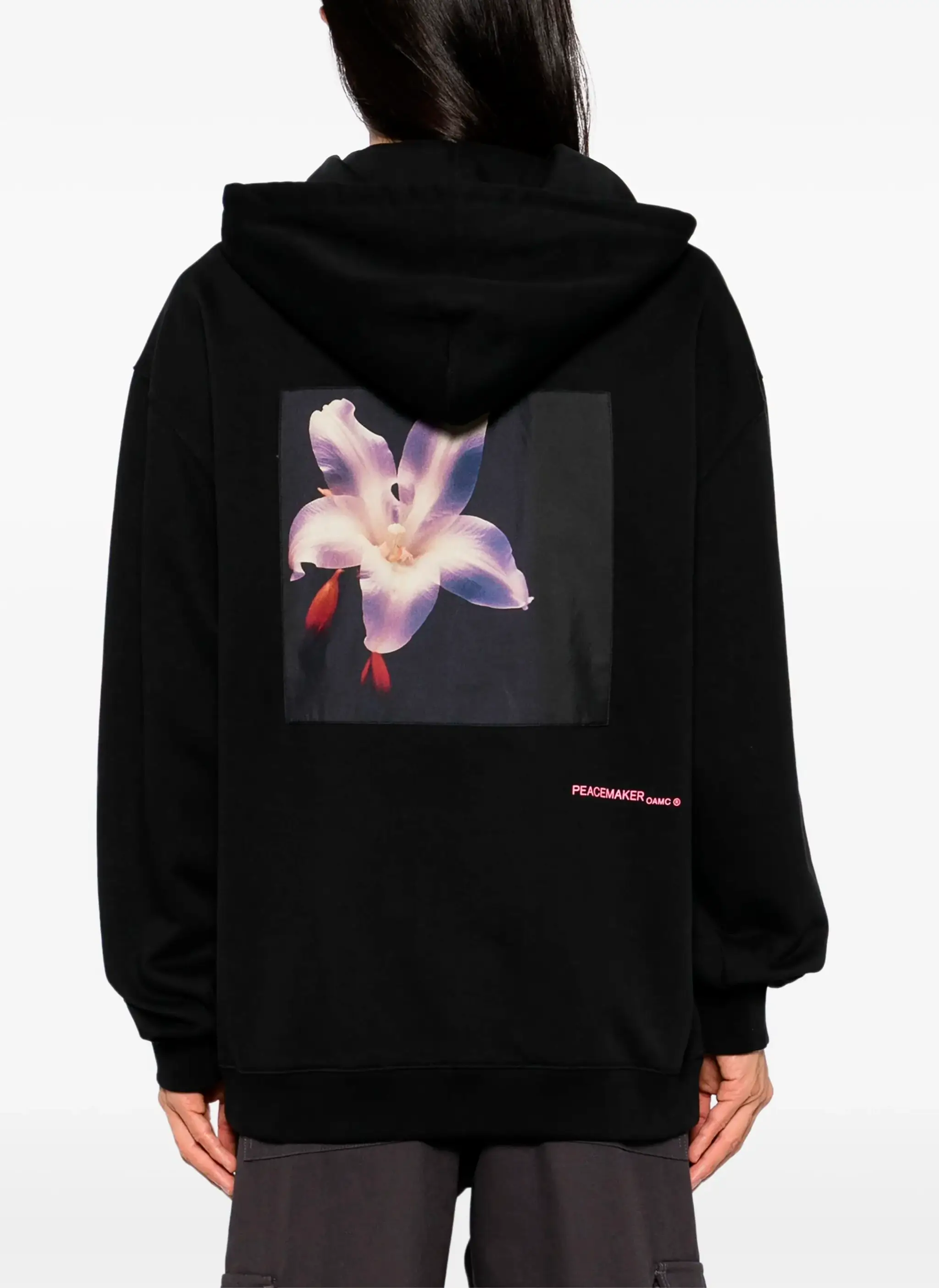 Худи Peacemaker Flower Loose Fit Hoodie Black