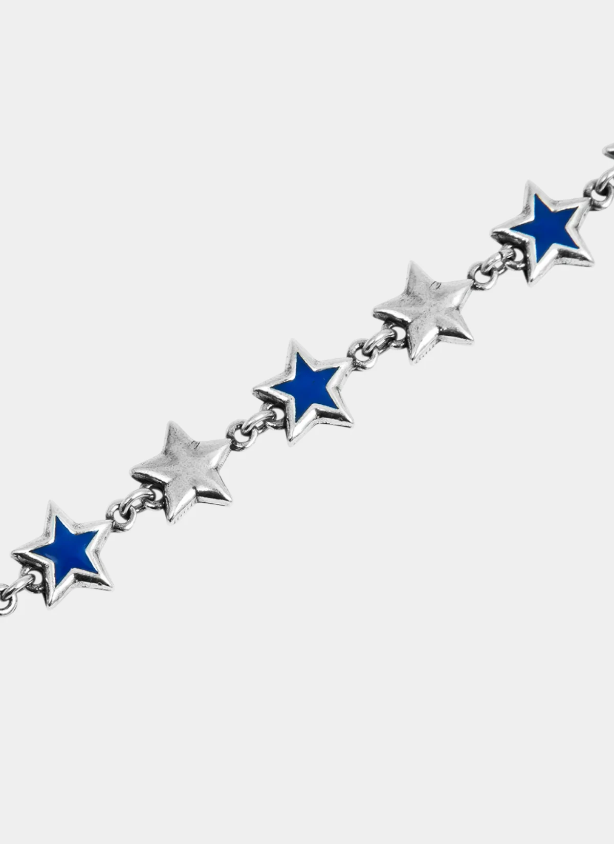 Браслет Blue Enameled Stars Bracelet Silver