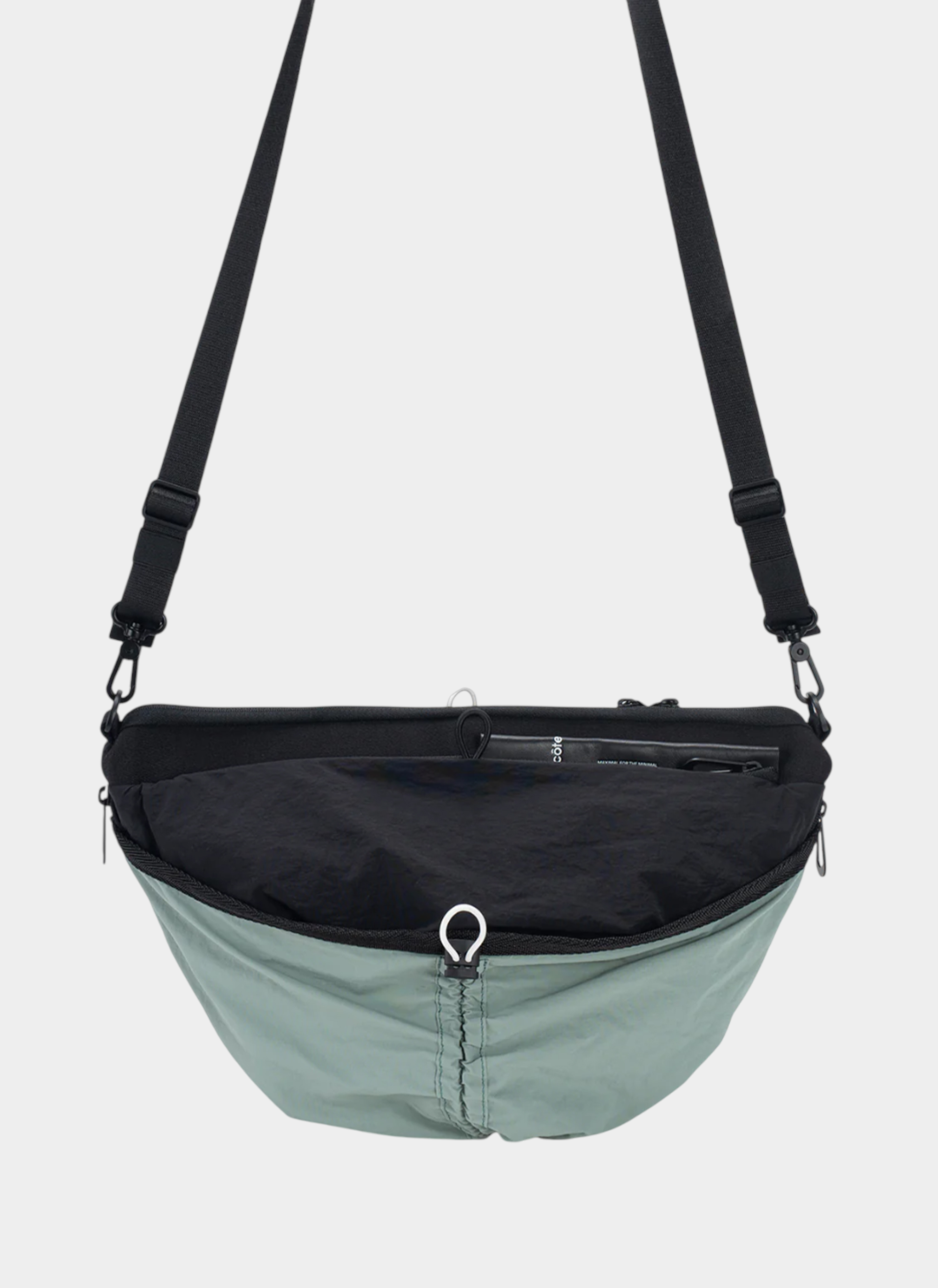 Сумка Satchel & Cross Body Orne Smooth Black - Sage Green 163 Black + Sage Green Сумка Satchel & Cross Body Orne Smooth Black - Sage Green 163 Black + Sage Green