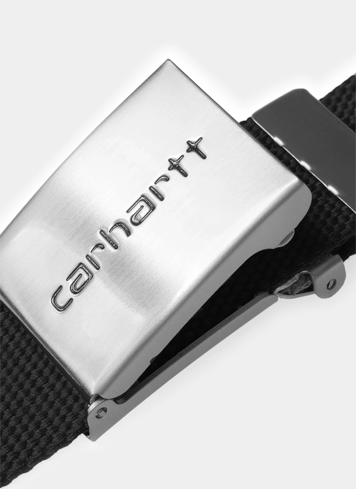 Ремень текстильный Clip Belt Chrome Black