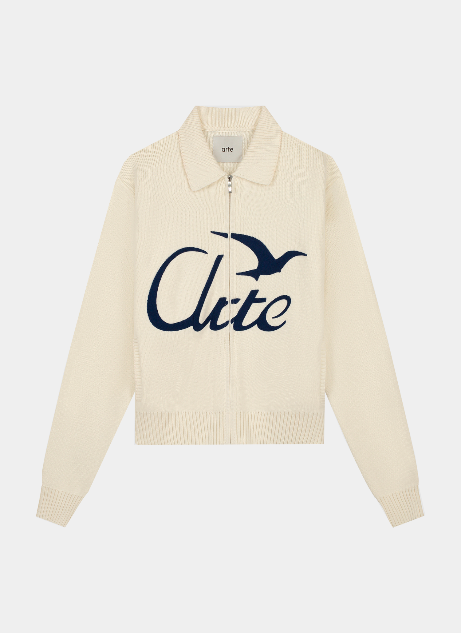 Куртка Bird Logo Knit Jacket Cream Куртка Bird Logo Knit Jacket Cream