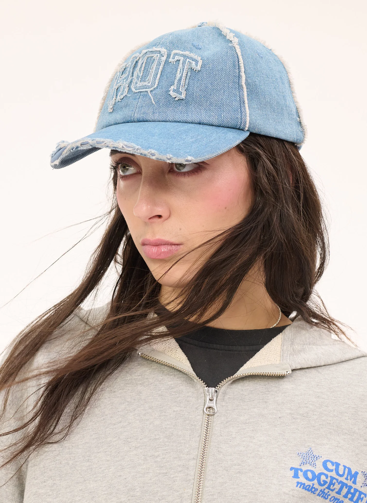 Худи  на молнии Cum-munity Values Zip Hoodie Melange Grey