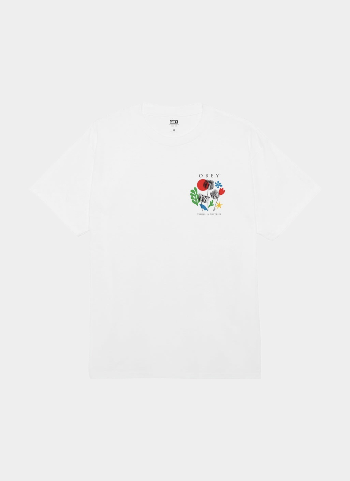 Футболка ‘OBEY FLOWERS PAPERS SCISSORS’ WHITE