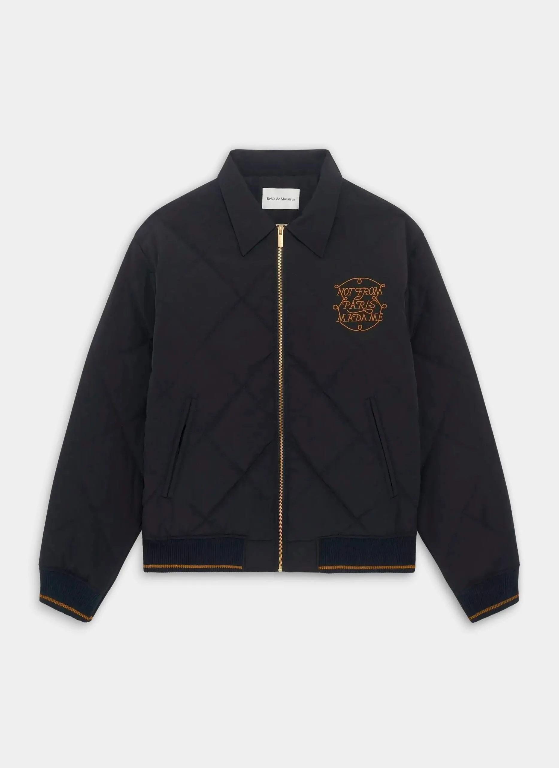 Бомбер  La Veste Slogan Tresses Black