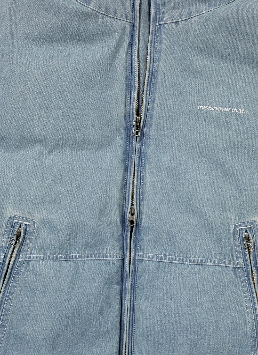 Пуховик TNT Denim Down Puffer Jacket Washed Blue