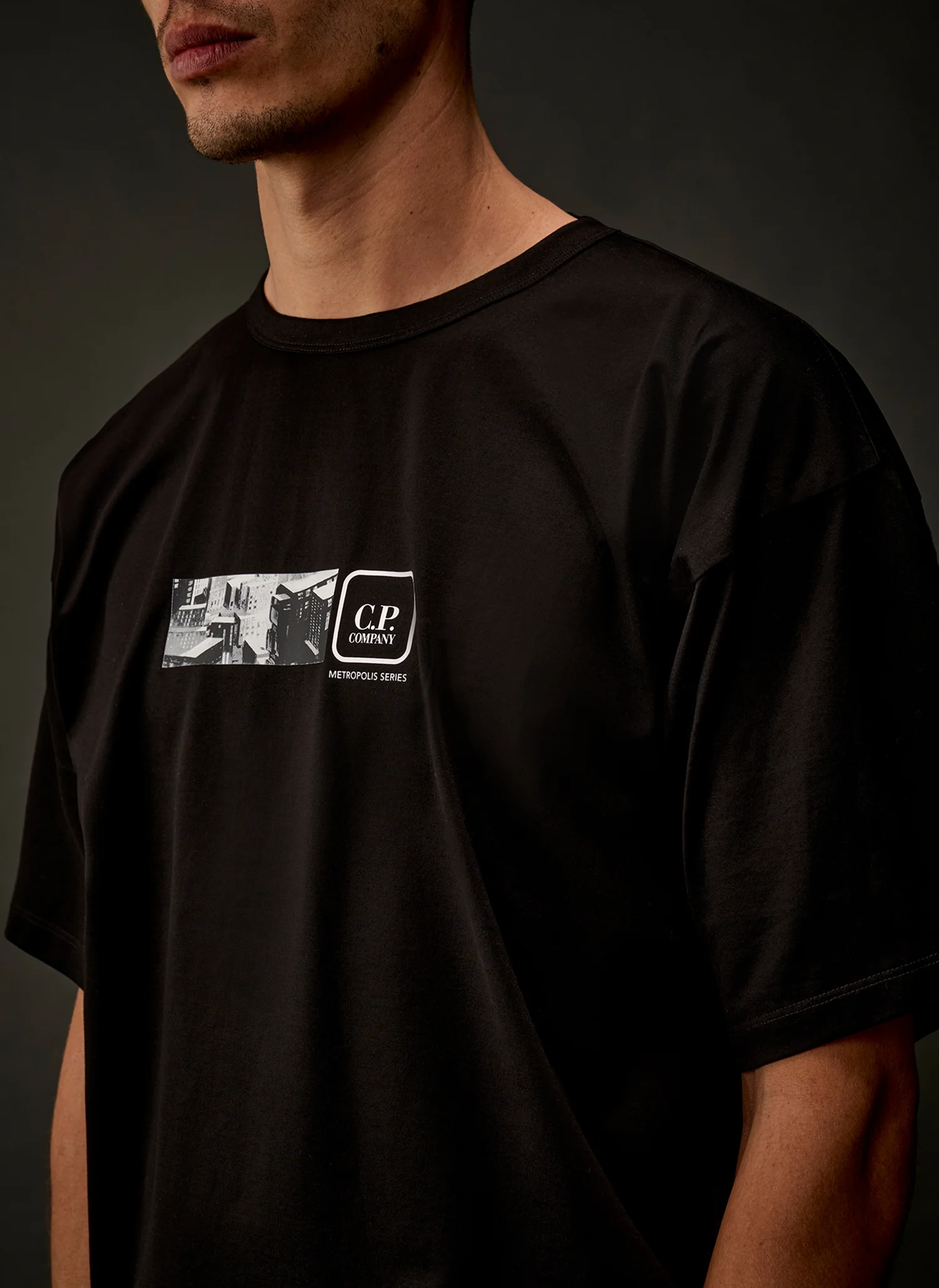 Футболка Metropolis Series Mercerized Jersey Long Sleeve T-Shirt Black