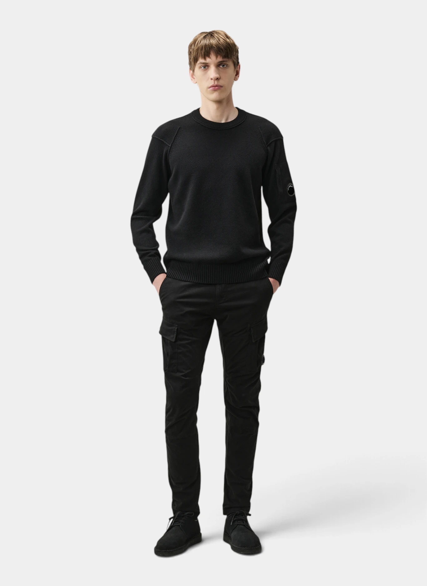 Свитер Lambswool Grs Crewneck Lens Sweater Black
