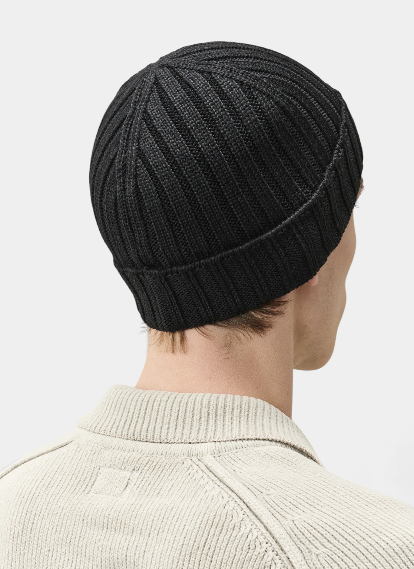 Шапка Extrafine Merino Wool Logo Beanie Black