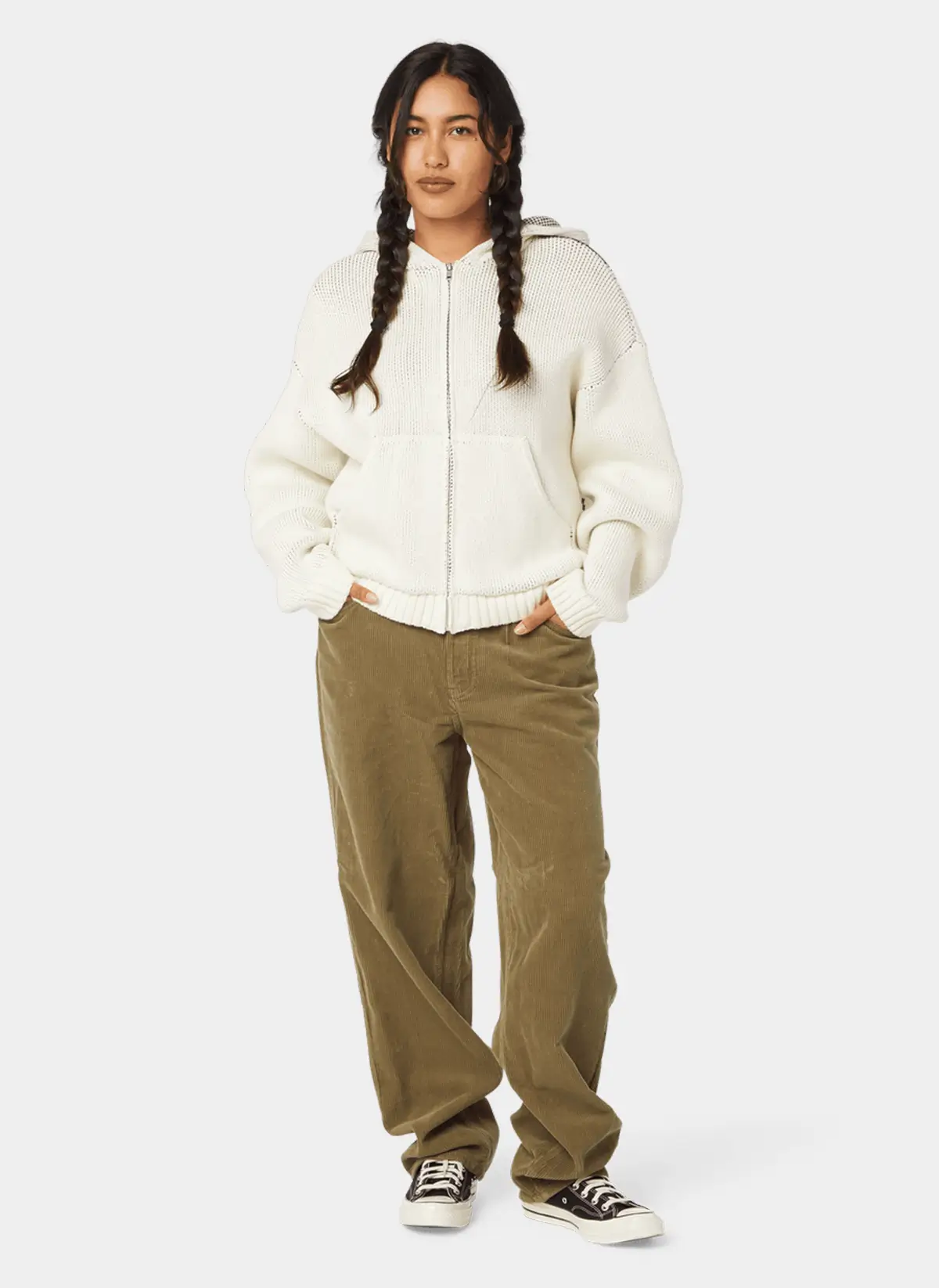 Худи На Молнии Token Zip Hooded Sweater Bleach