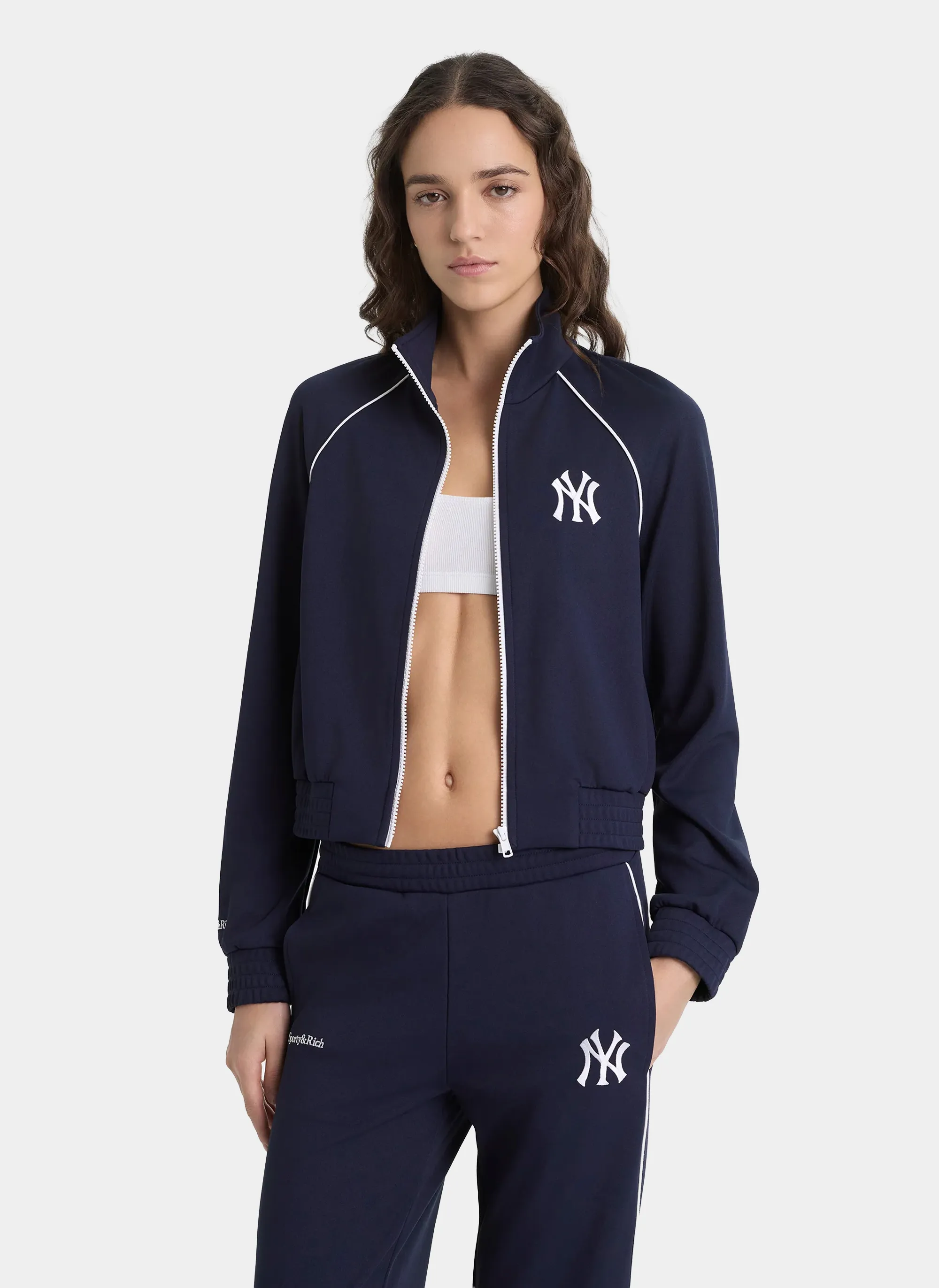 Олимпийка Heritage Yankees Serif Retro Track Jacket Dark Navy