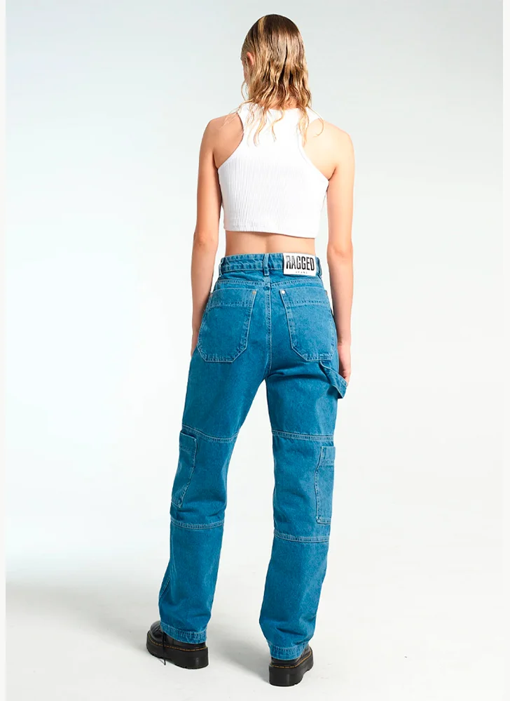 Джинсы женские ‘Straight Combat’ Light Blue