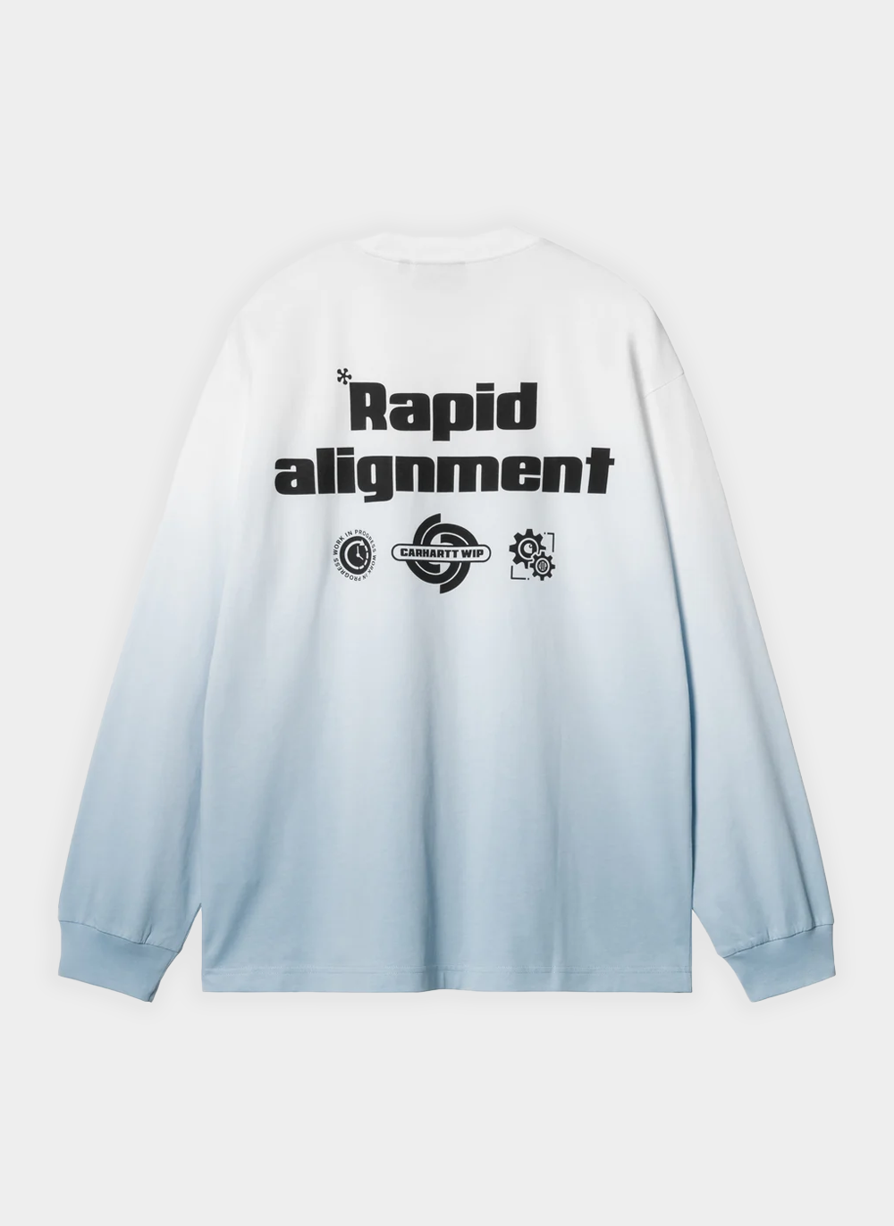 Лонгслив L/S Light Work T-Shirt White / Bluebird (Dip Dye)