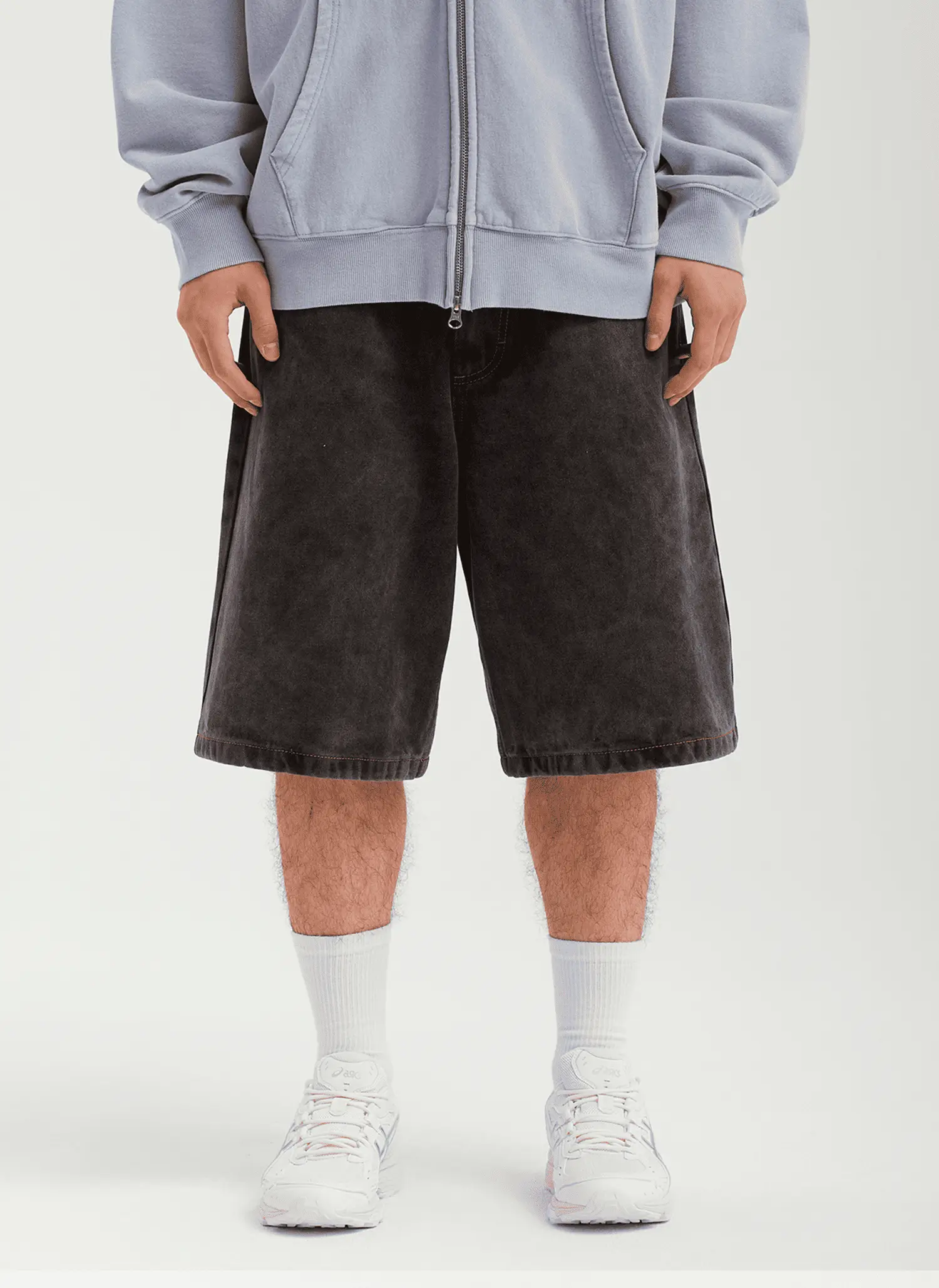 Шорты Og Logo Baggy Denim Shorts BLACK STONE WASHED