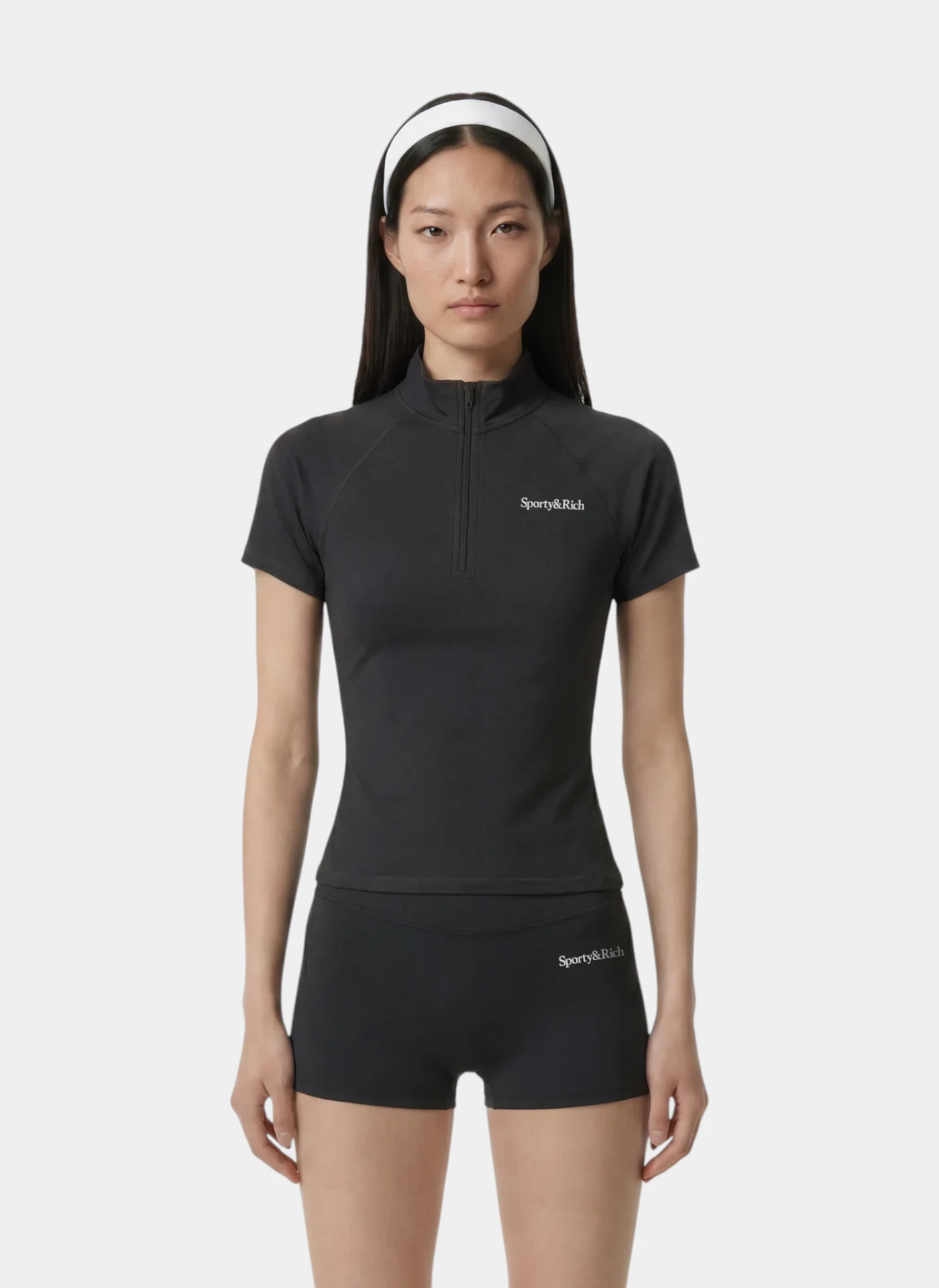 Поло Serif Logo SS Sports Quartez Zip Carbon