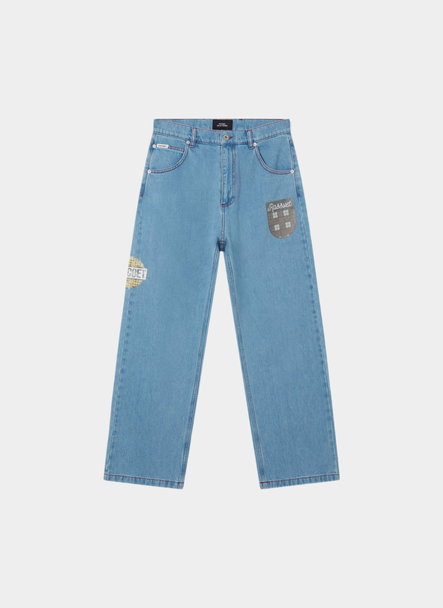 Джинсы ‘VARSITY STRAIGHT DENIM TROUSERS’ Light Blue Джинсы ‘VARSITY STRAIGHT DENIM TROUSERS’ Light Blue