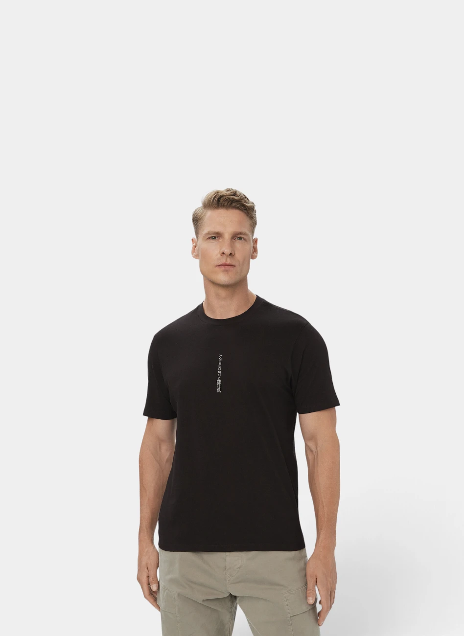 Футболка 30/1 Jersey Short Sleeve Logo T-Shirt Black