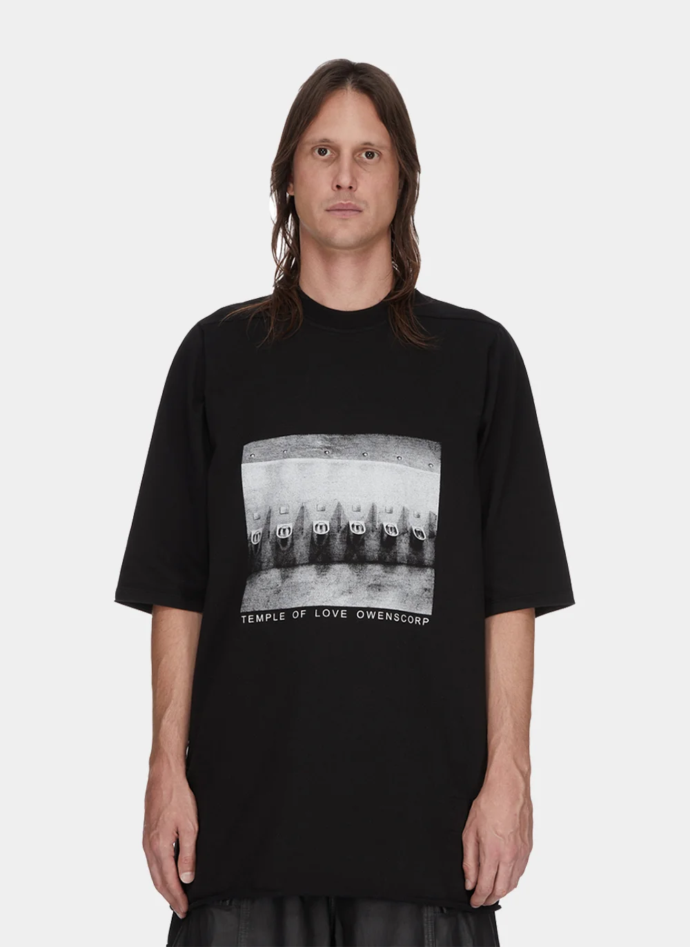 Футболка Temple Of Love Jumbo Print SS T-Shirt  Black / Milk