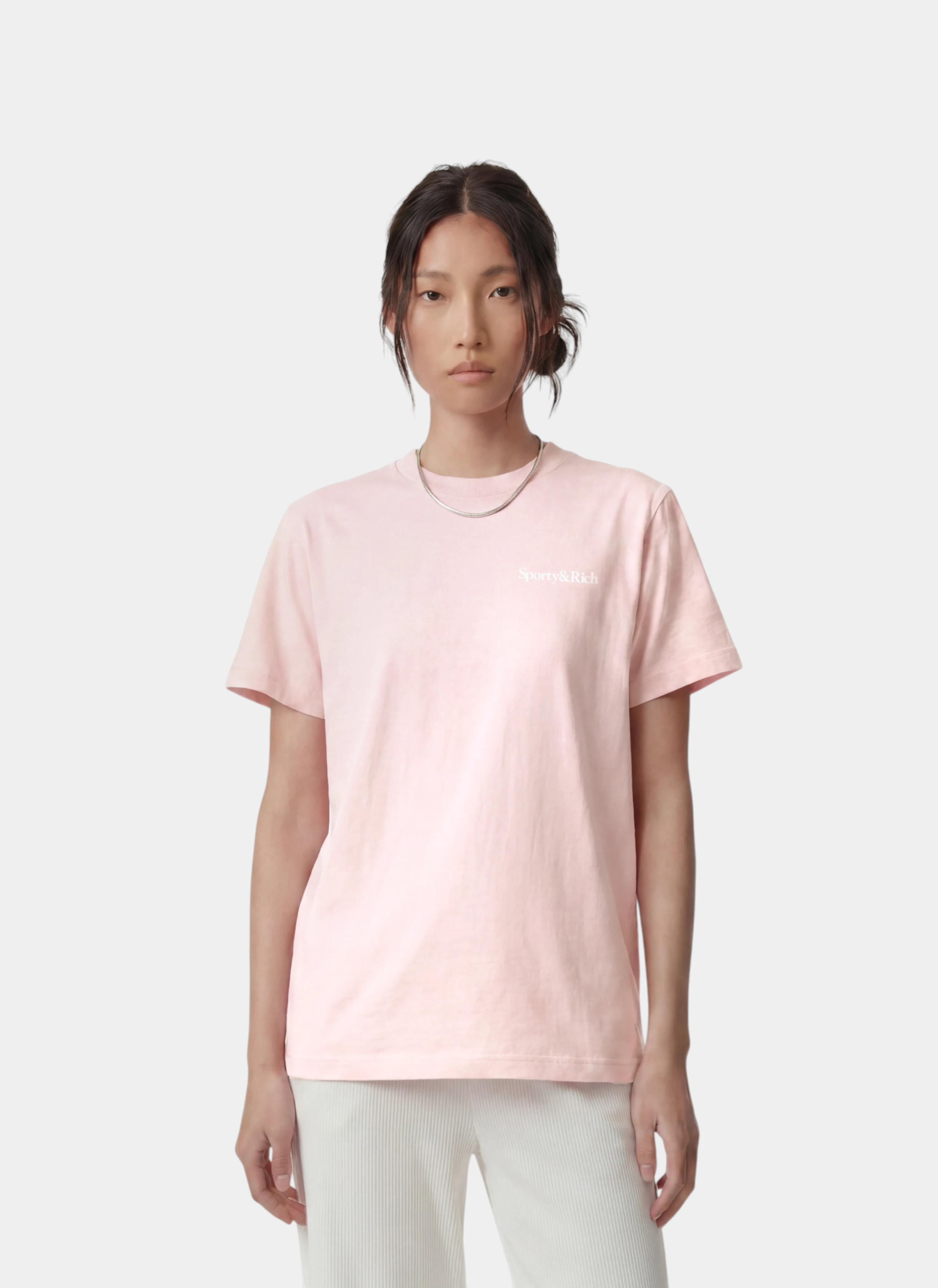 Футболка Health Is Wealth T-Shirt Clear Pink/White