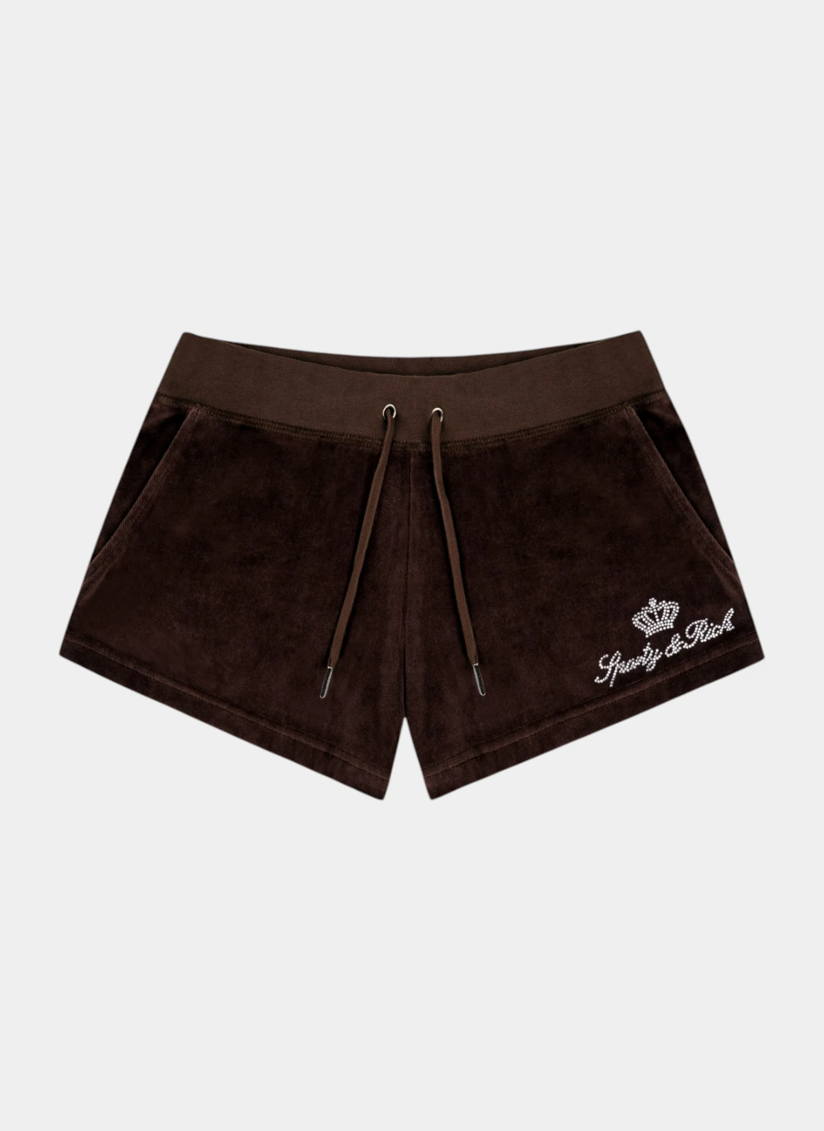 Шорты Juicy Script Velour Short Chocolate