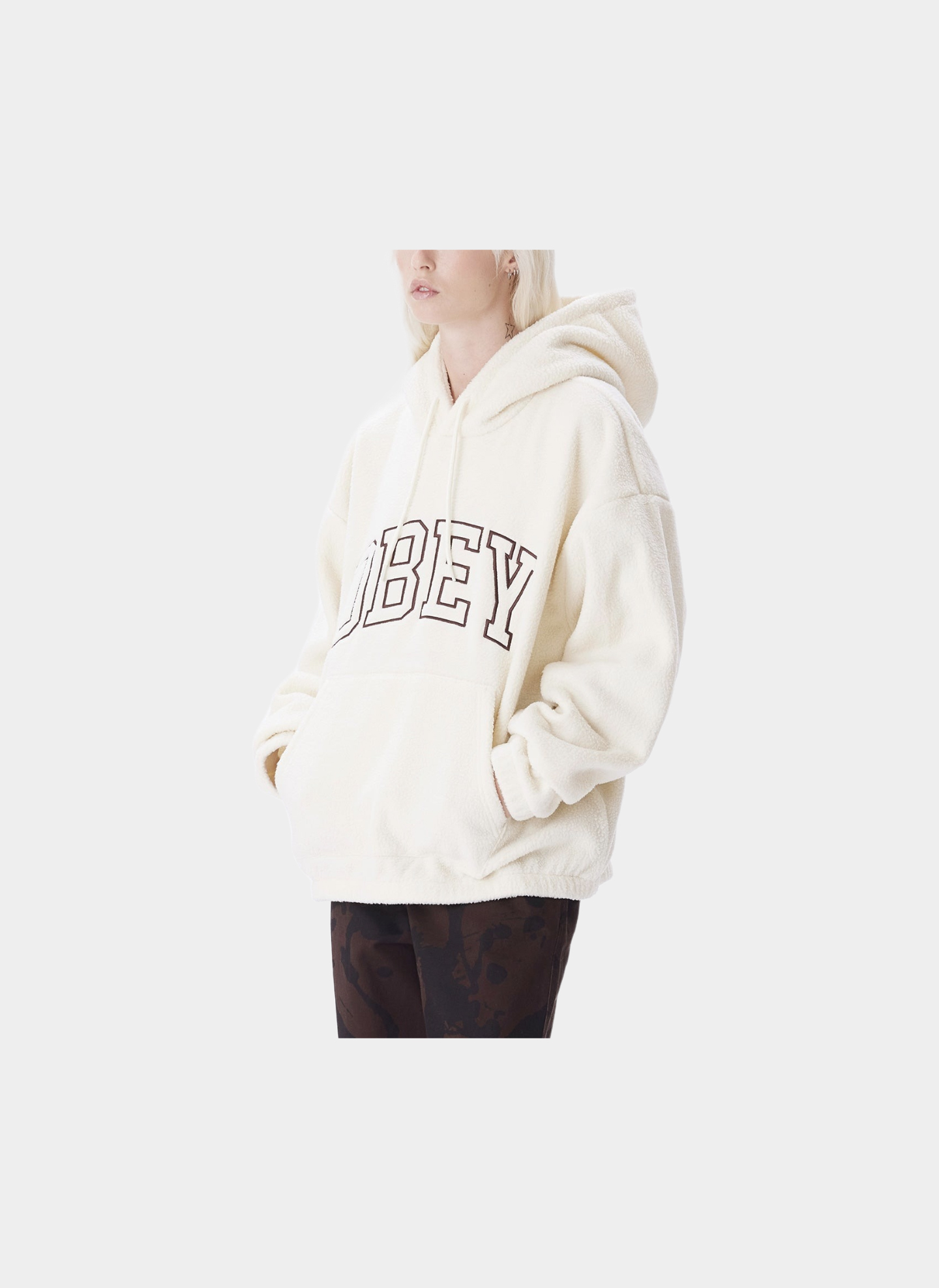 Худи женский ‘OBEY COLLEGIATE HOOD’ Unbleached
