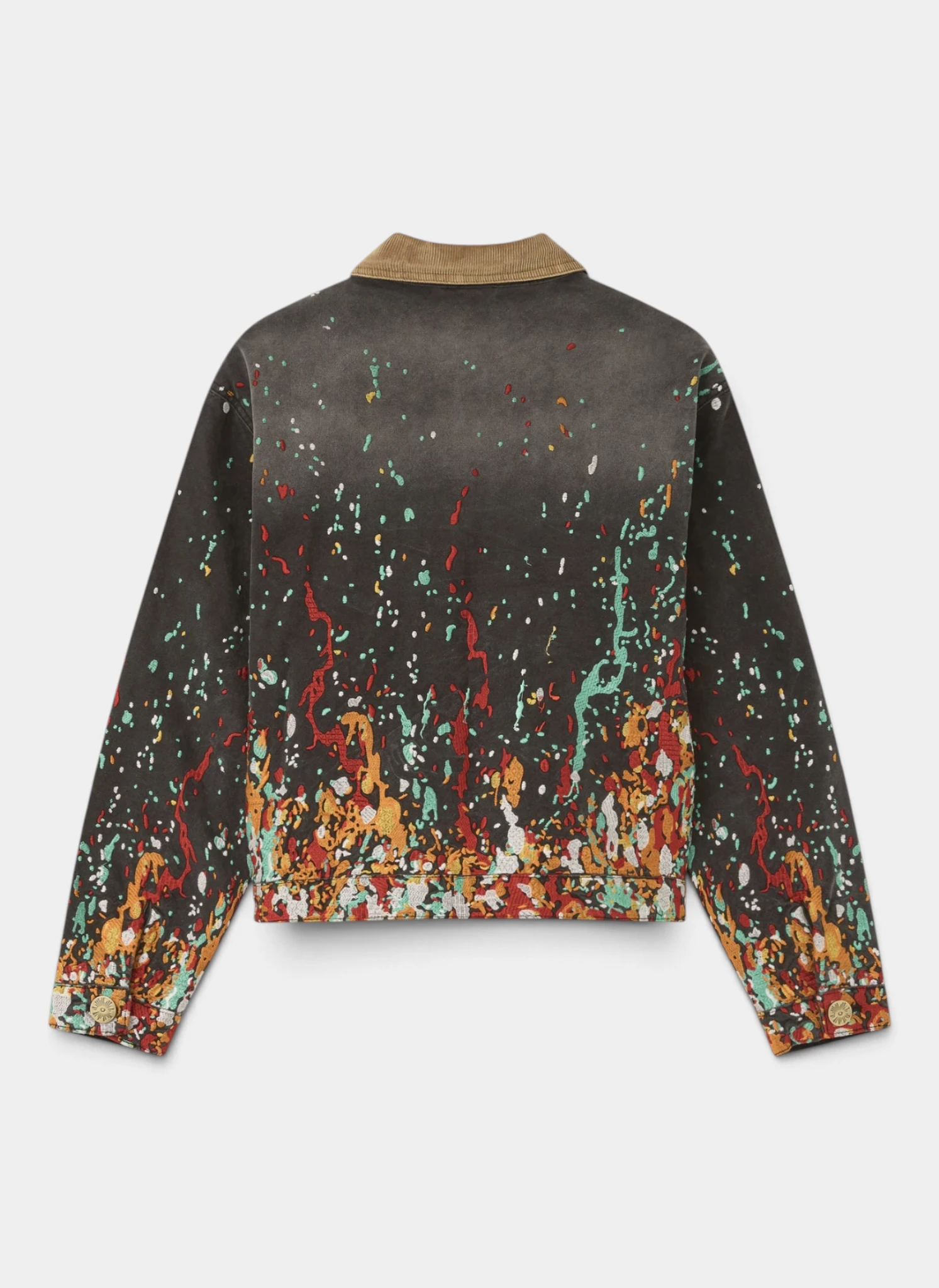 Куртка Embroidered Paint Workwear Jacket Washed Black