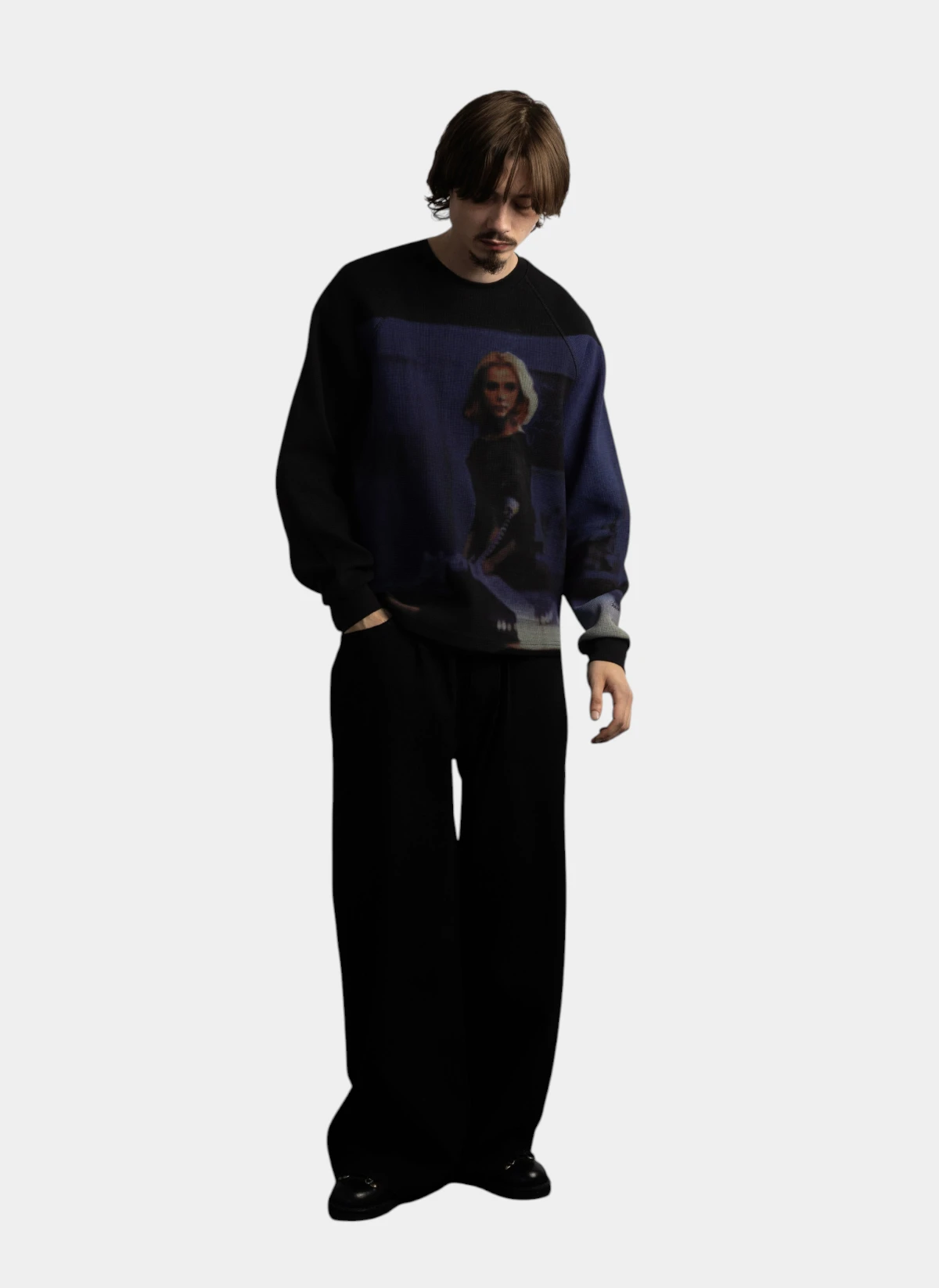 Свитшот Booth 4 Waffle Sweatshirt Black
