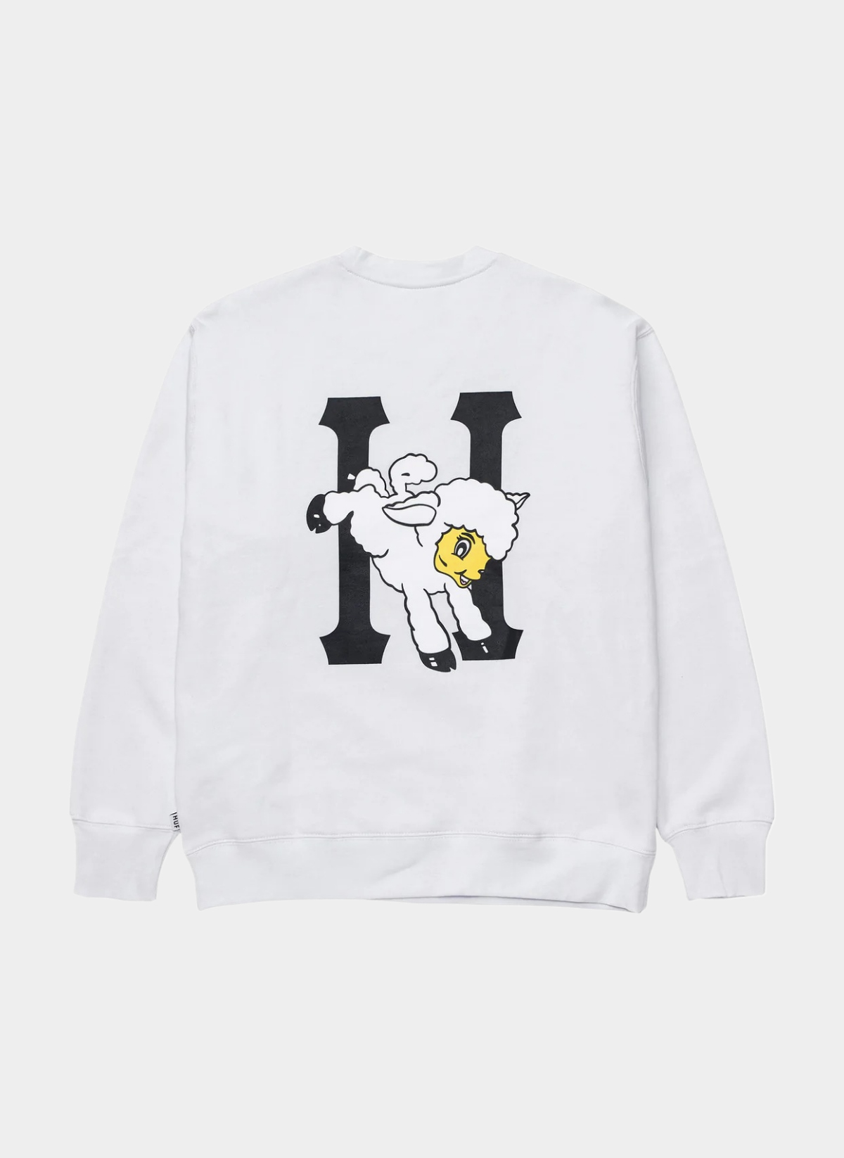 Свитшот женский ‘Flocked Classic H Crew’ White Свитшот женский ‘Flocked Classic H Crew’ White