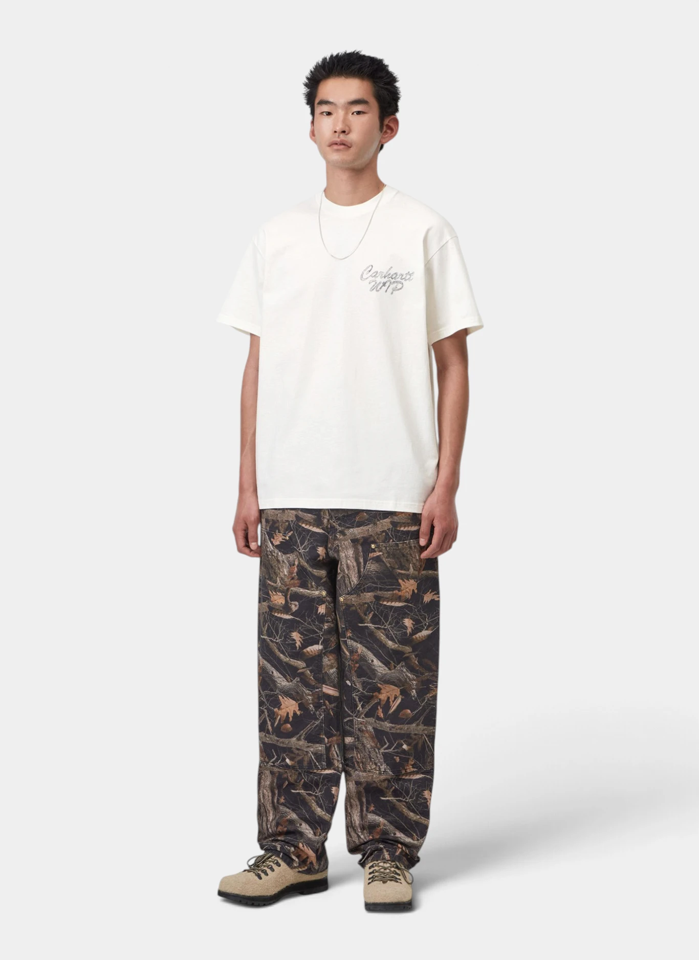 Футболка S/S Hatching Script T-Shirt Wax (Garment Dyed)
