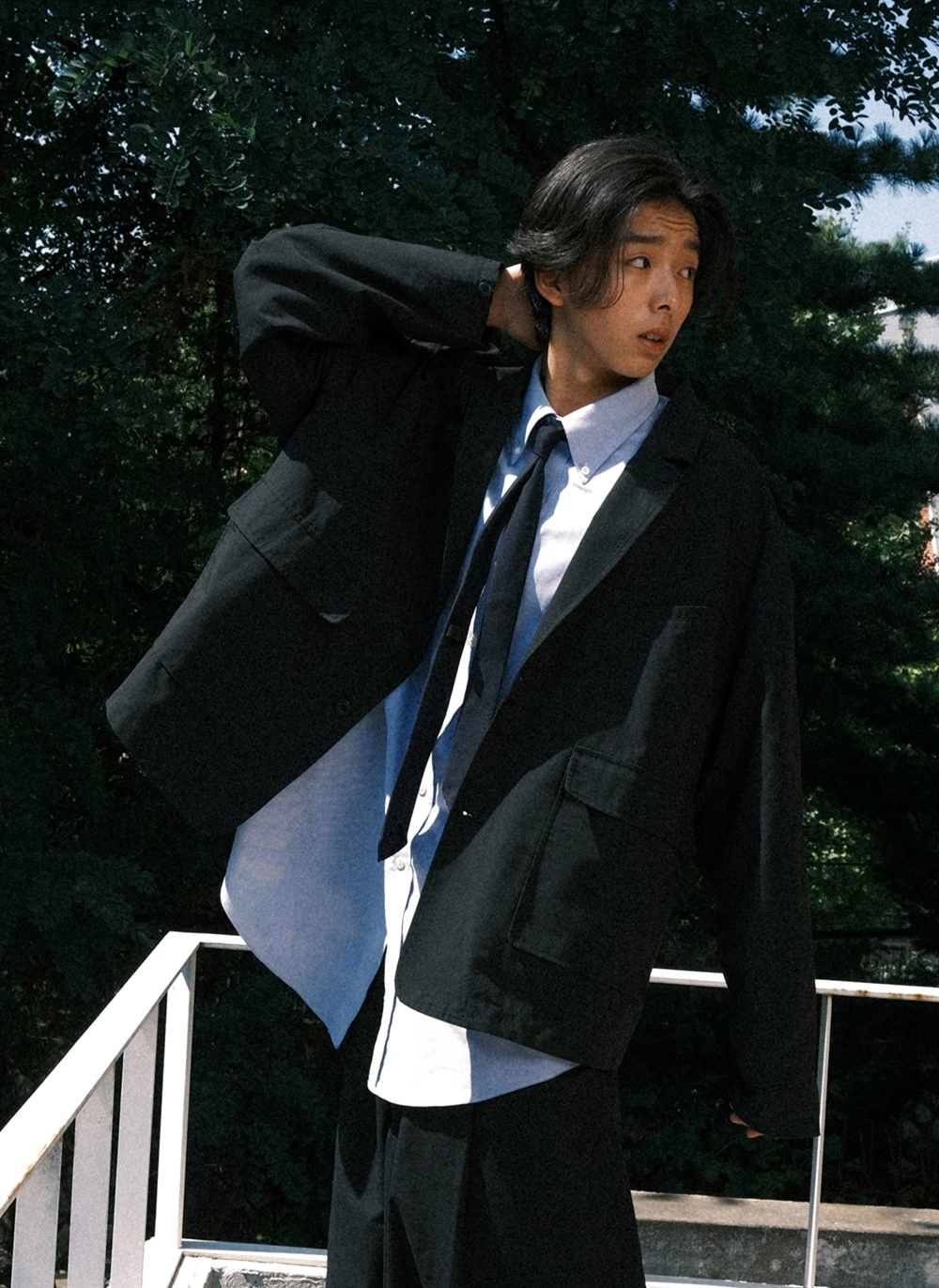 Овершот Decent Pocket Blazer Jacket Black