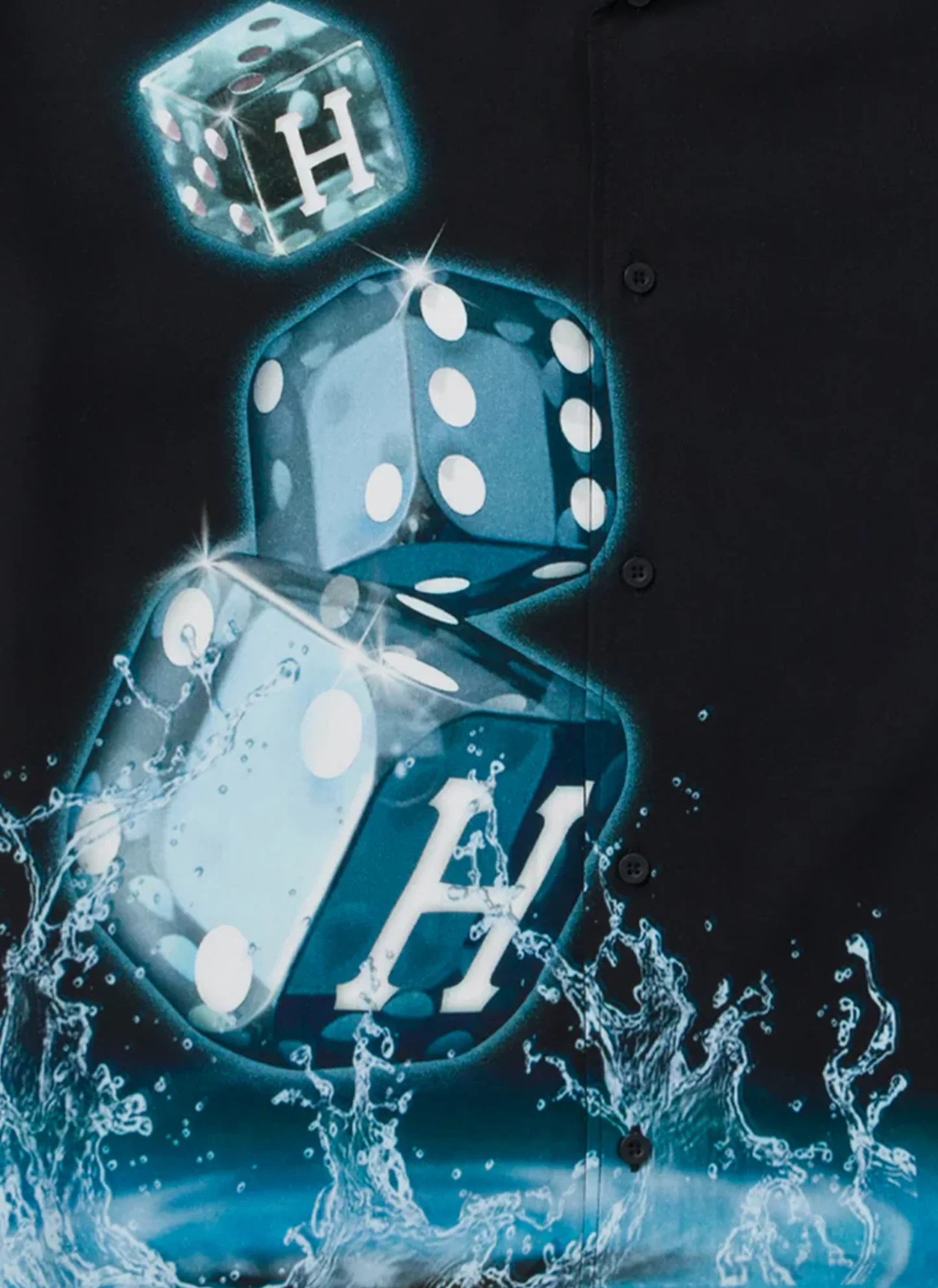 Рубашка ‘Dice S/S Woven Top’ Black