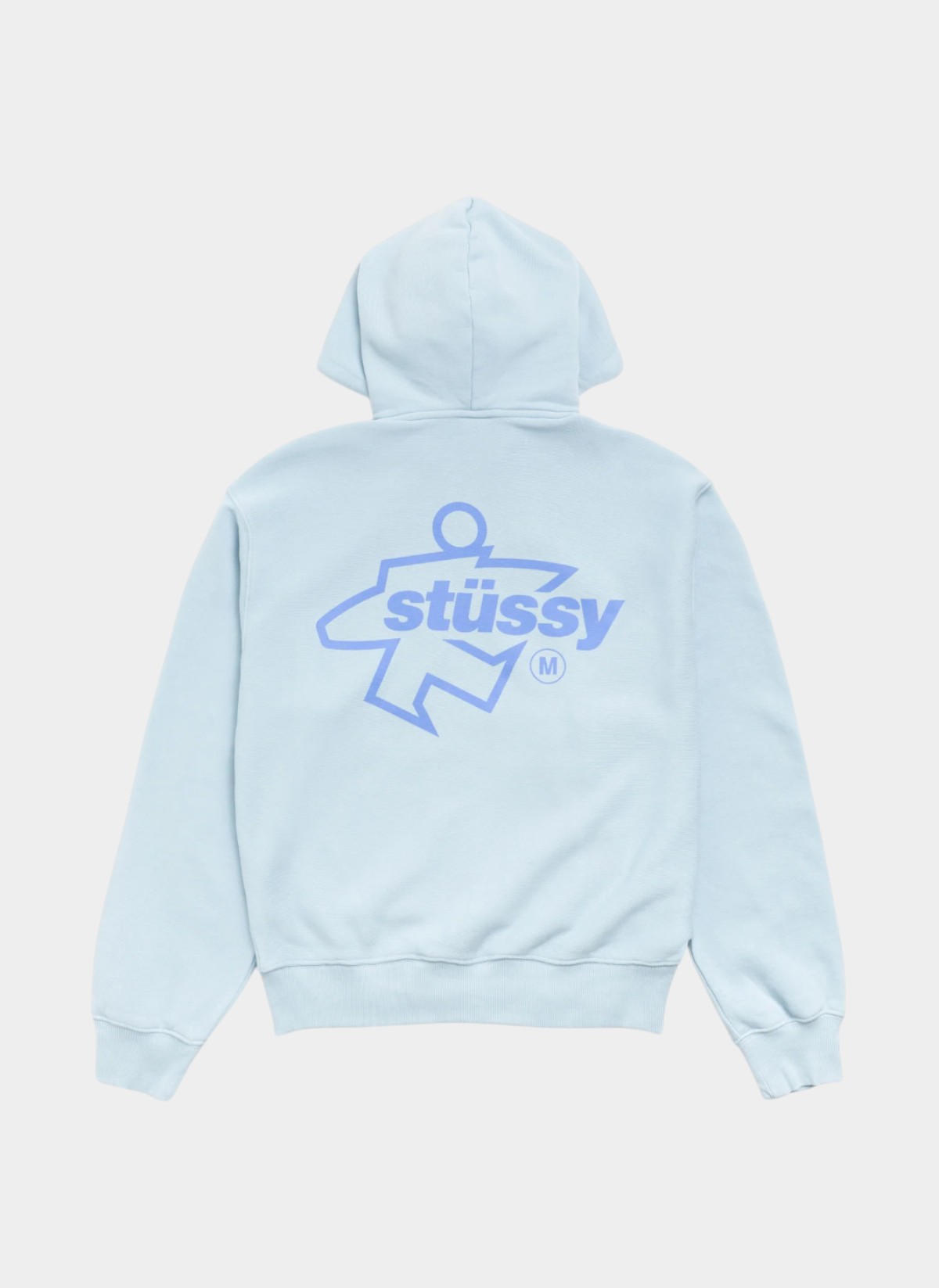 Худи на молнии Surf Size Gar. Dyed Zip Hood Sky Blue