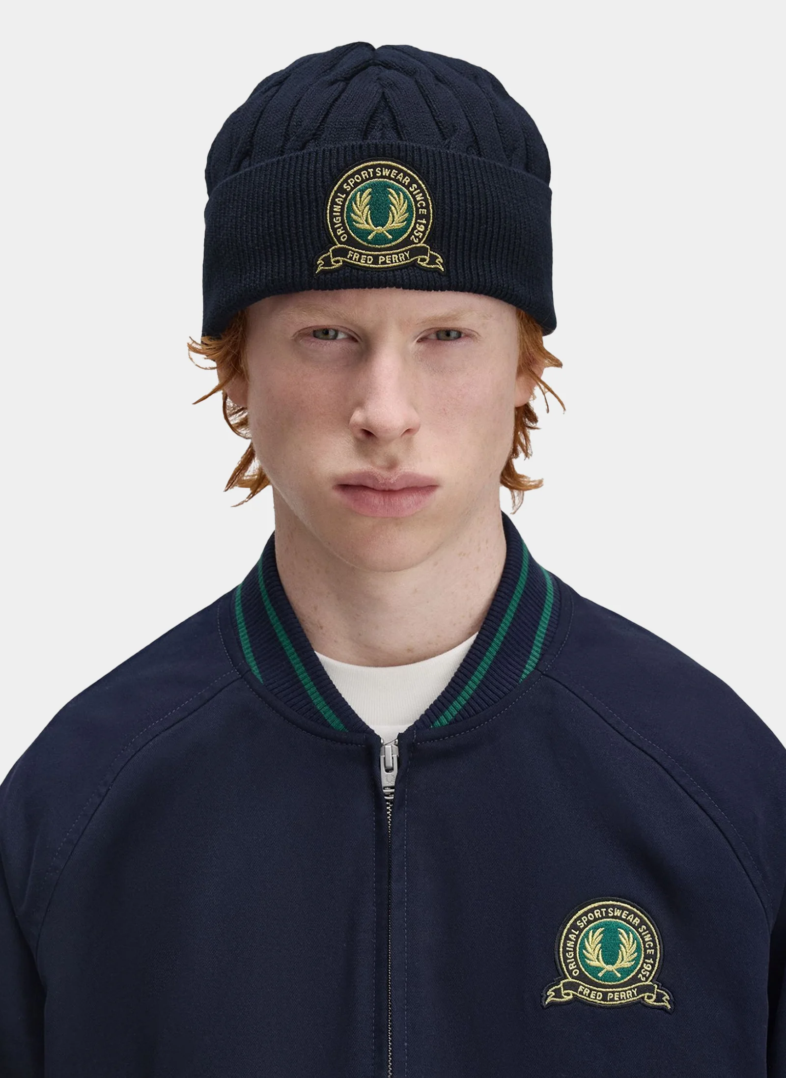 Шапка Tennis Badge Cable Beanie 608