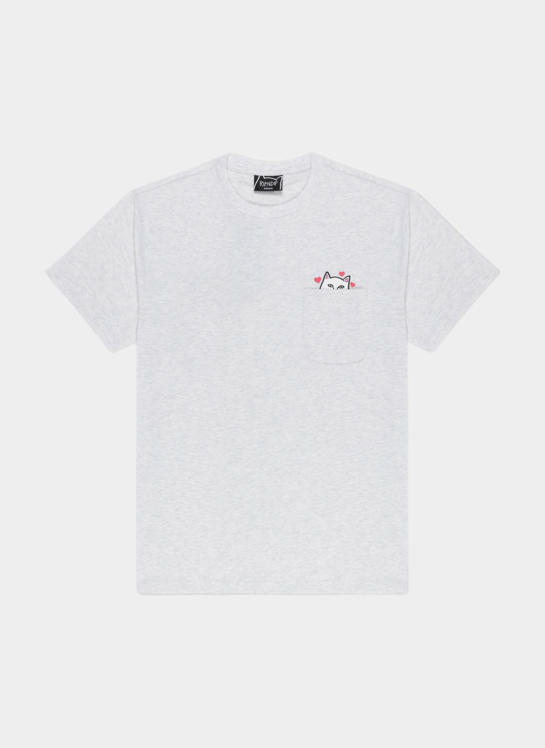 Футболка ‘Nermal Loves Pocket Tee’ Ash Heather Футболка ‘Nermal Loves Pocket Tee’ Ash Heather