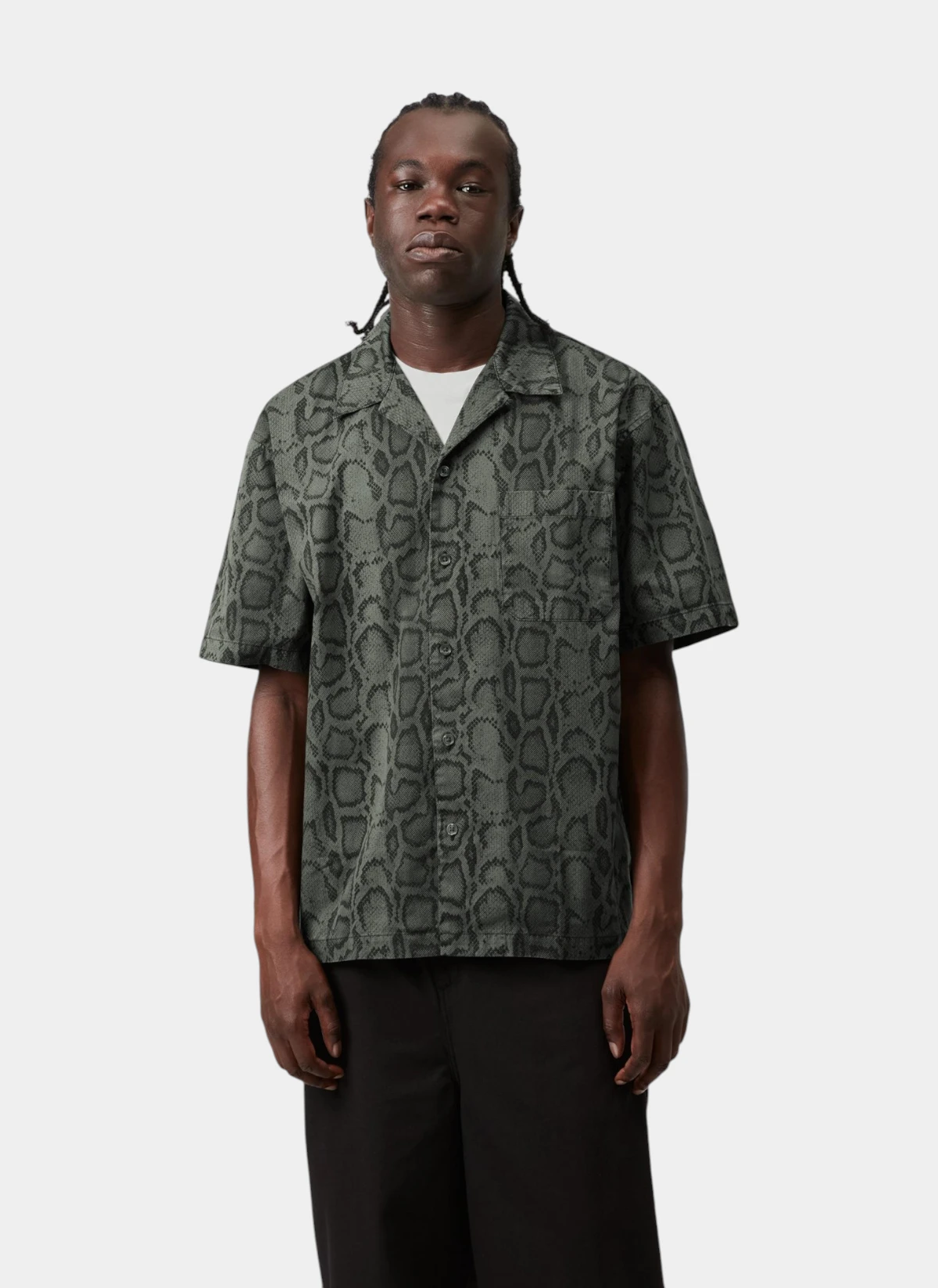 Рубашка S/S Snake Camo Shirt Snake Camo, Leaf (Garment Dyed)