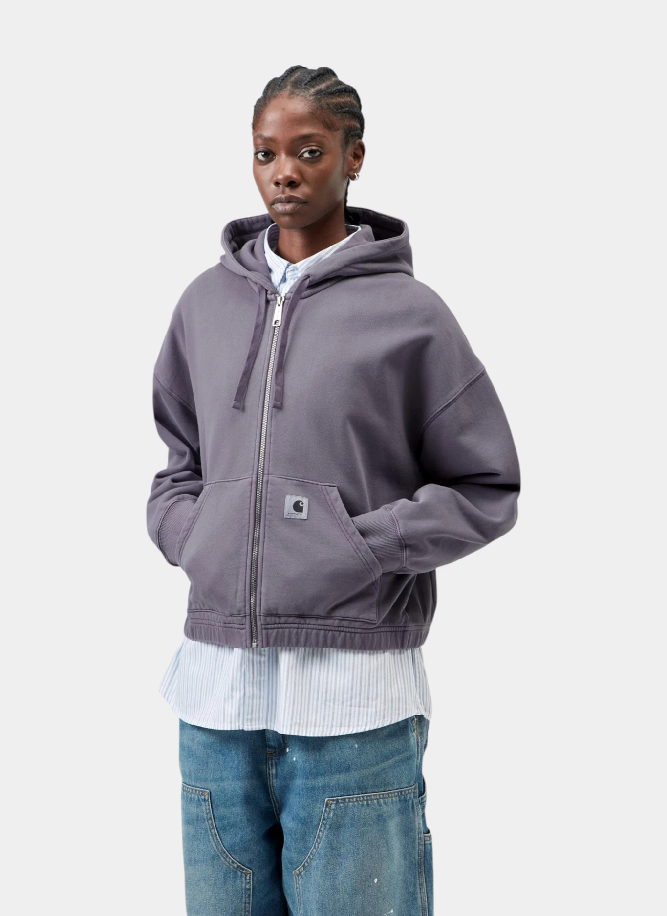 Худи на молнии W' Hooded Hoggard Jacket Shady Purple (Garment Dyed)