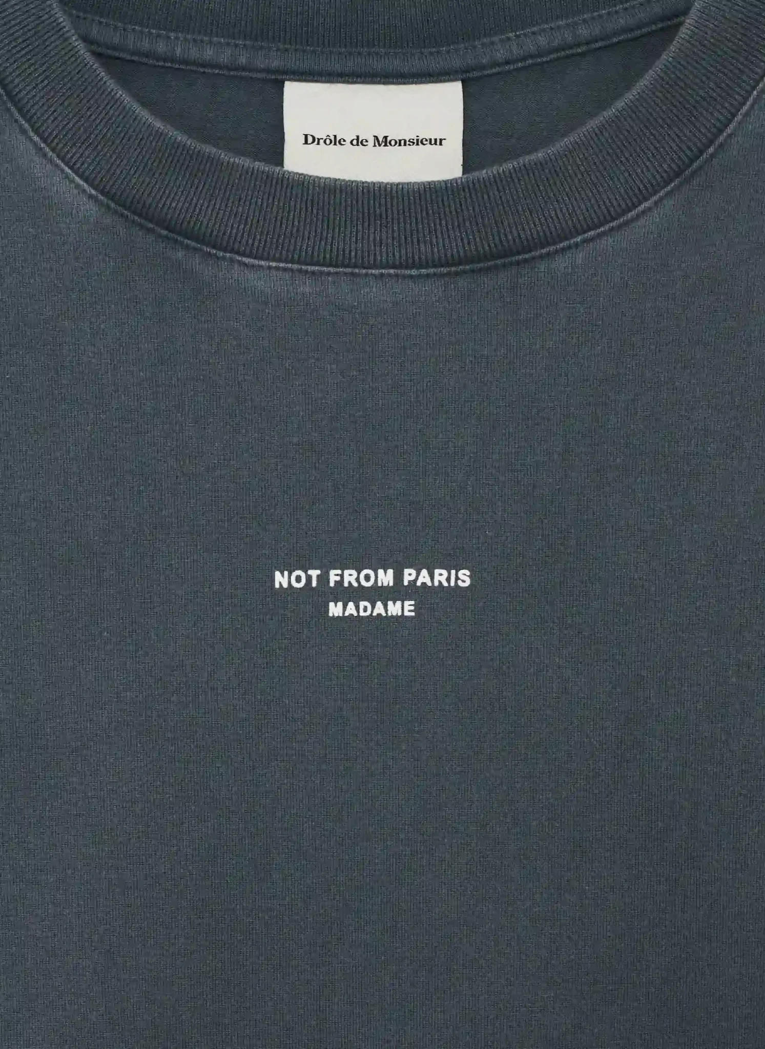 Футболка Le T-Shirt Slogan Classique Dark Grey