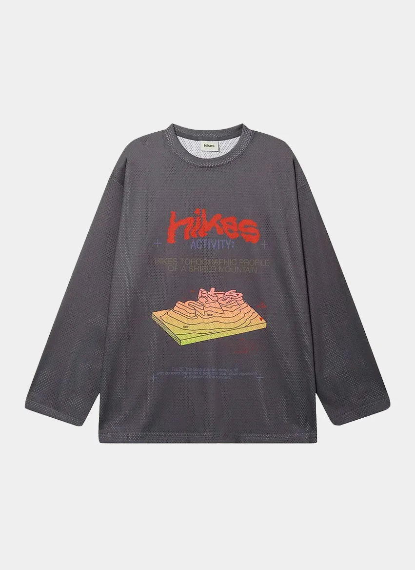 Лонгслив Geo Layers LS Tee Grey