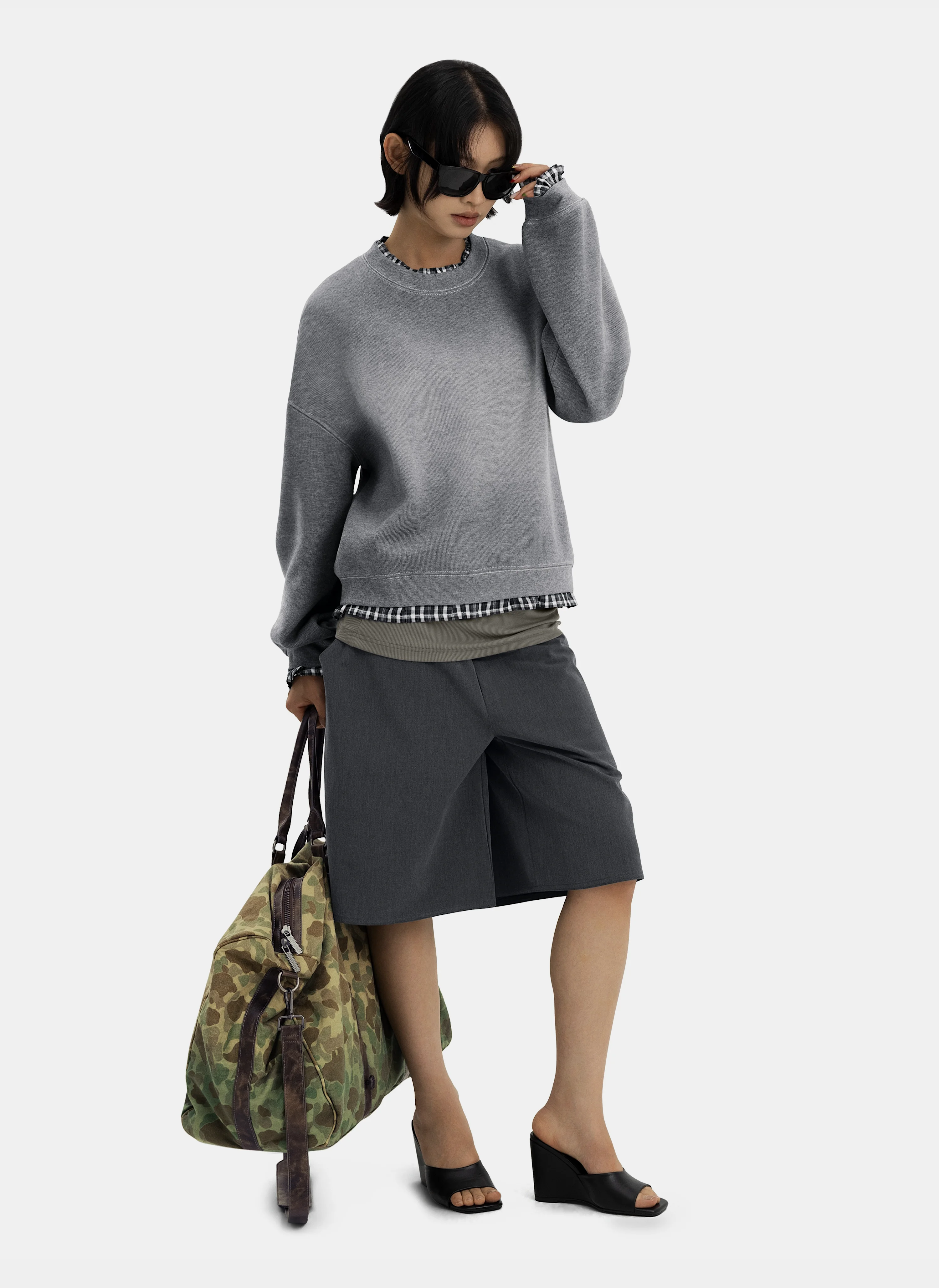 Свитшот Layered Sweatshirt Melange