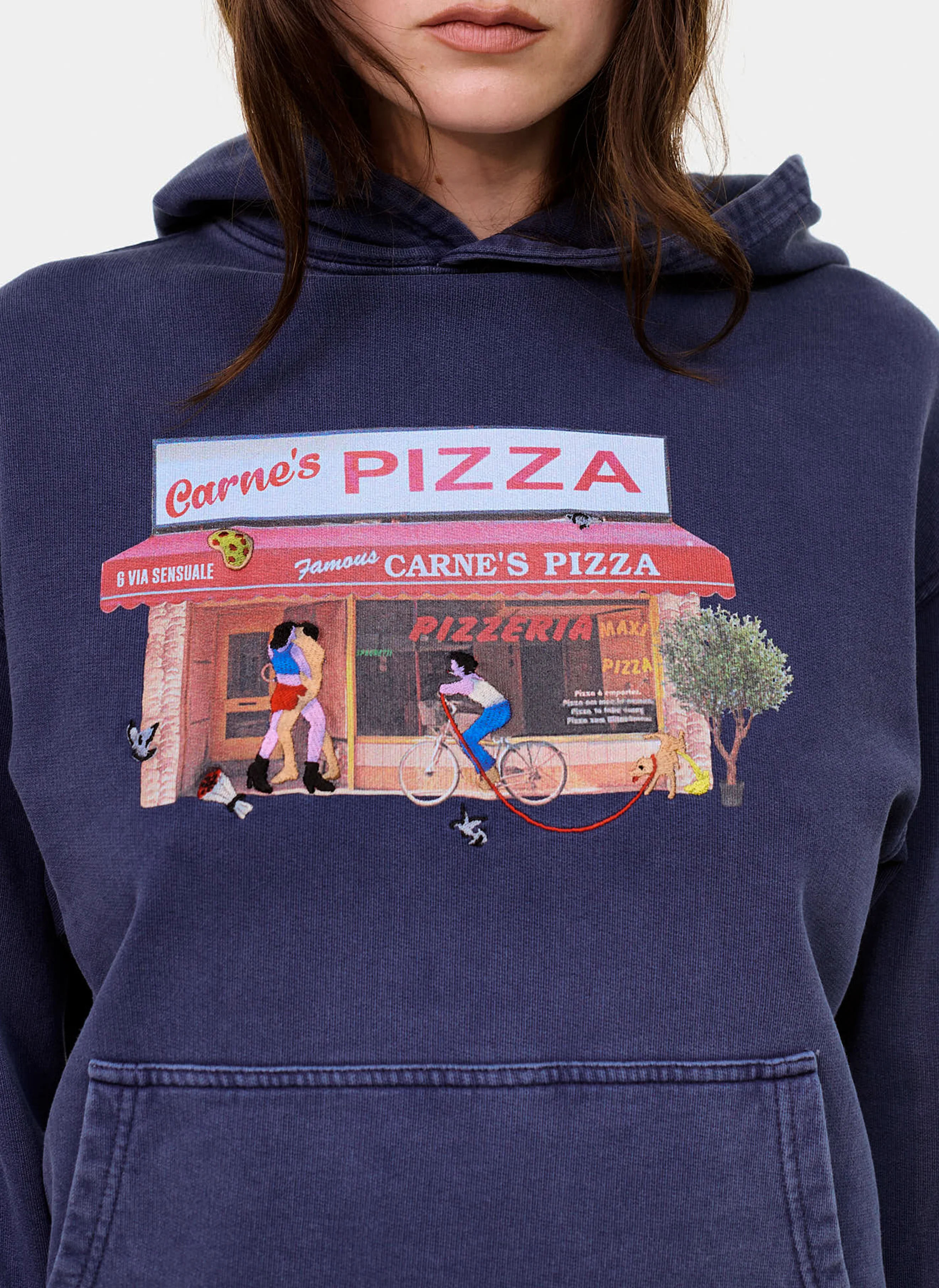 Толстовка Hot Slice Hoodie Navy