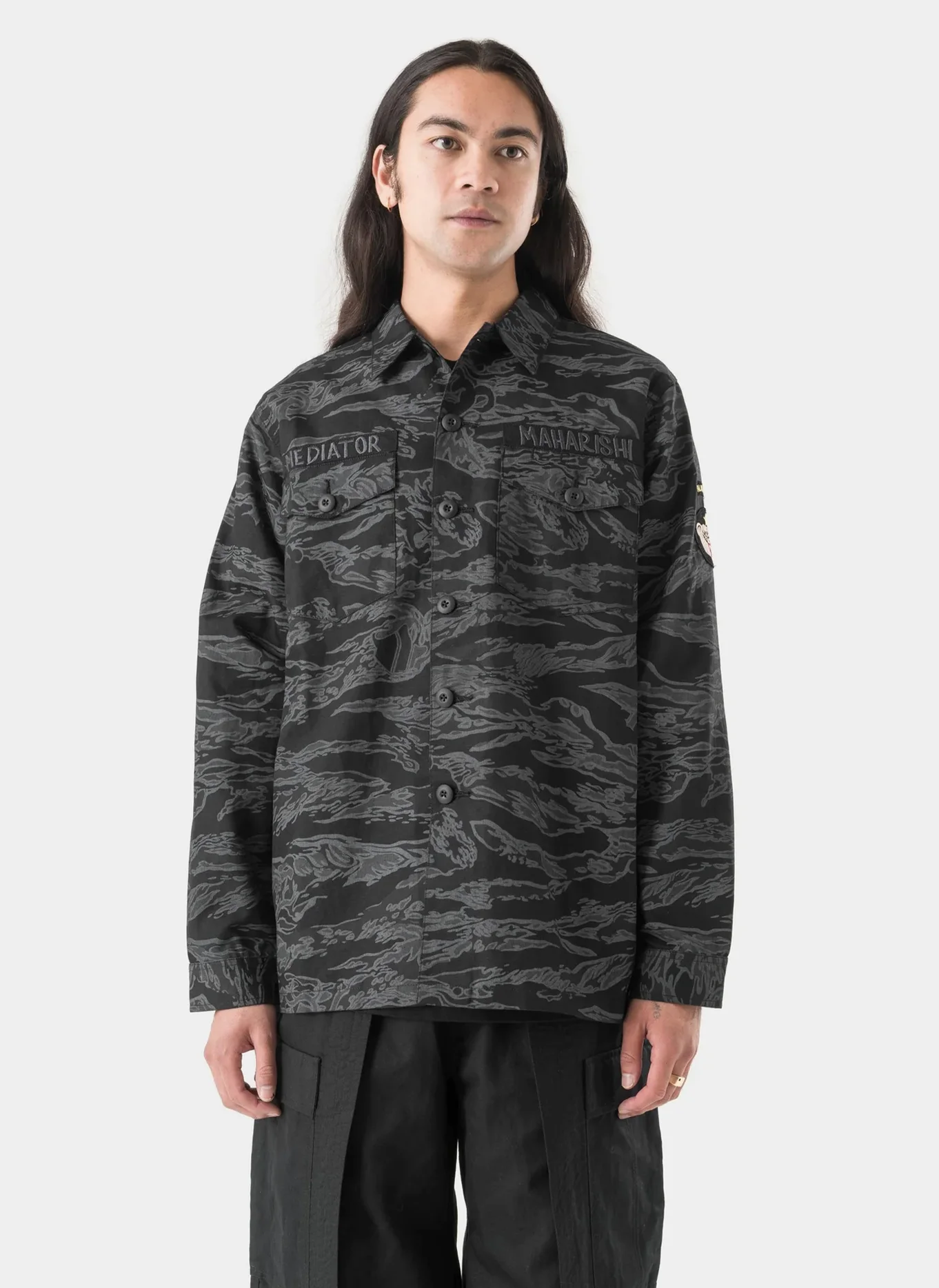 Рубашка Bonsai Tigerstripe L/S Utility Shirt  Subdued Night