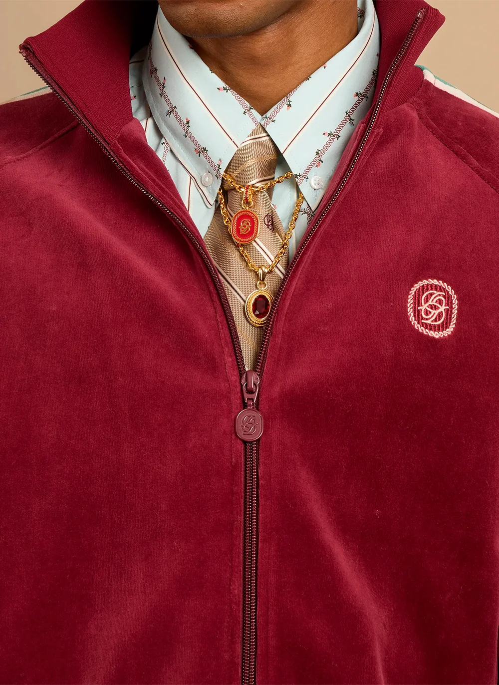 Олимпийка La Track Jacket Velours Wine