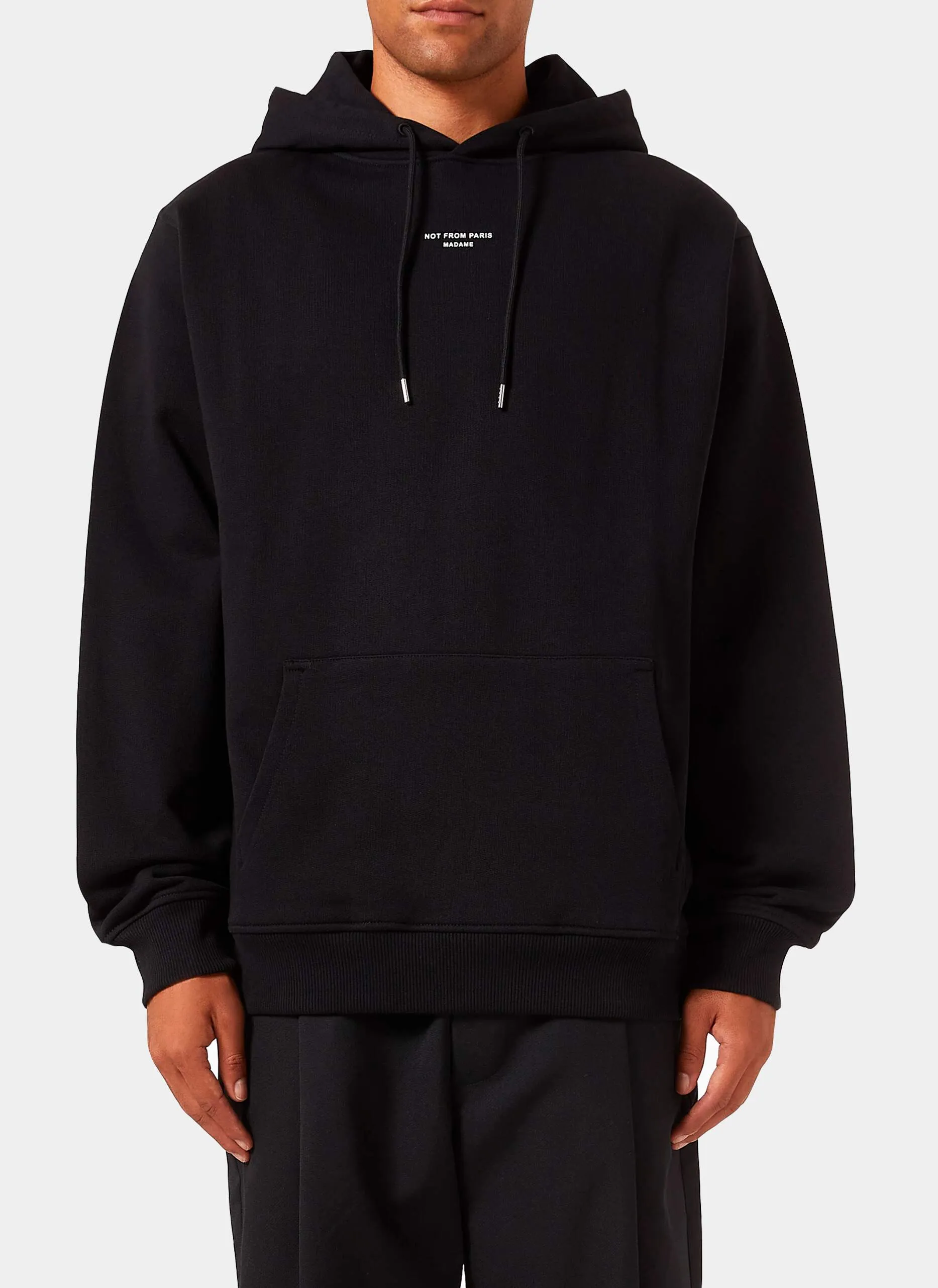 Худи Le Hoodie Slogan à Poche Classique Black
