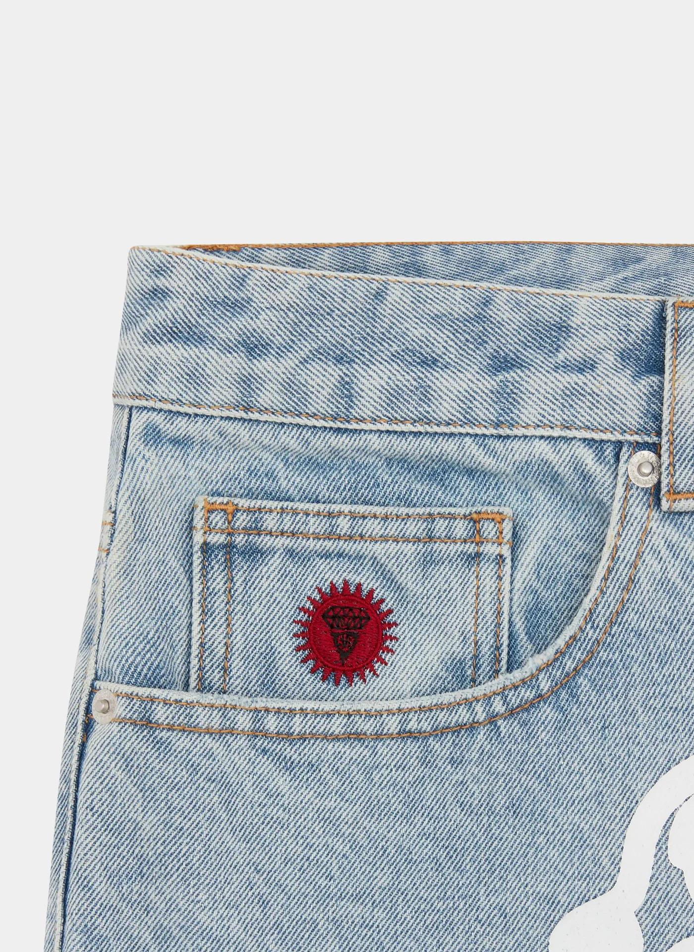 Шорты Running Dog Denim Shorts Heavy Wash Blue
