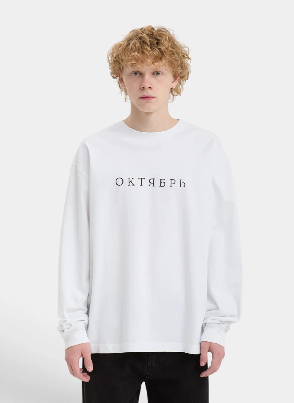 Лонгслив OG Logo LS Tee White