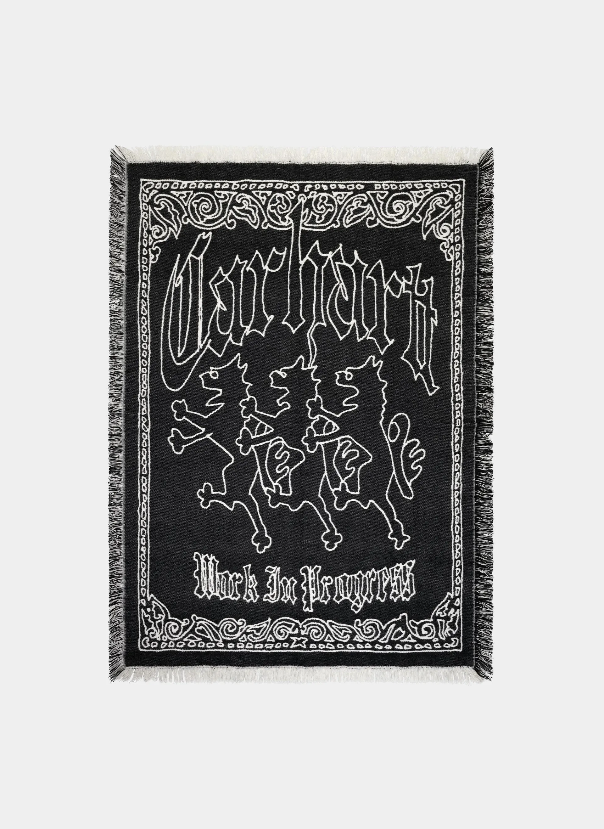 Плед Hackwork Blanket Black / Wax