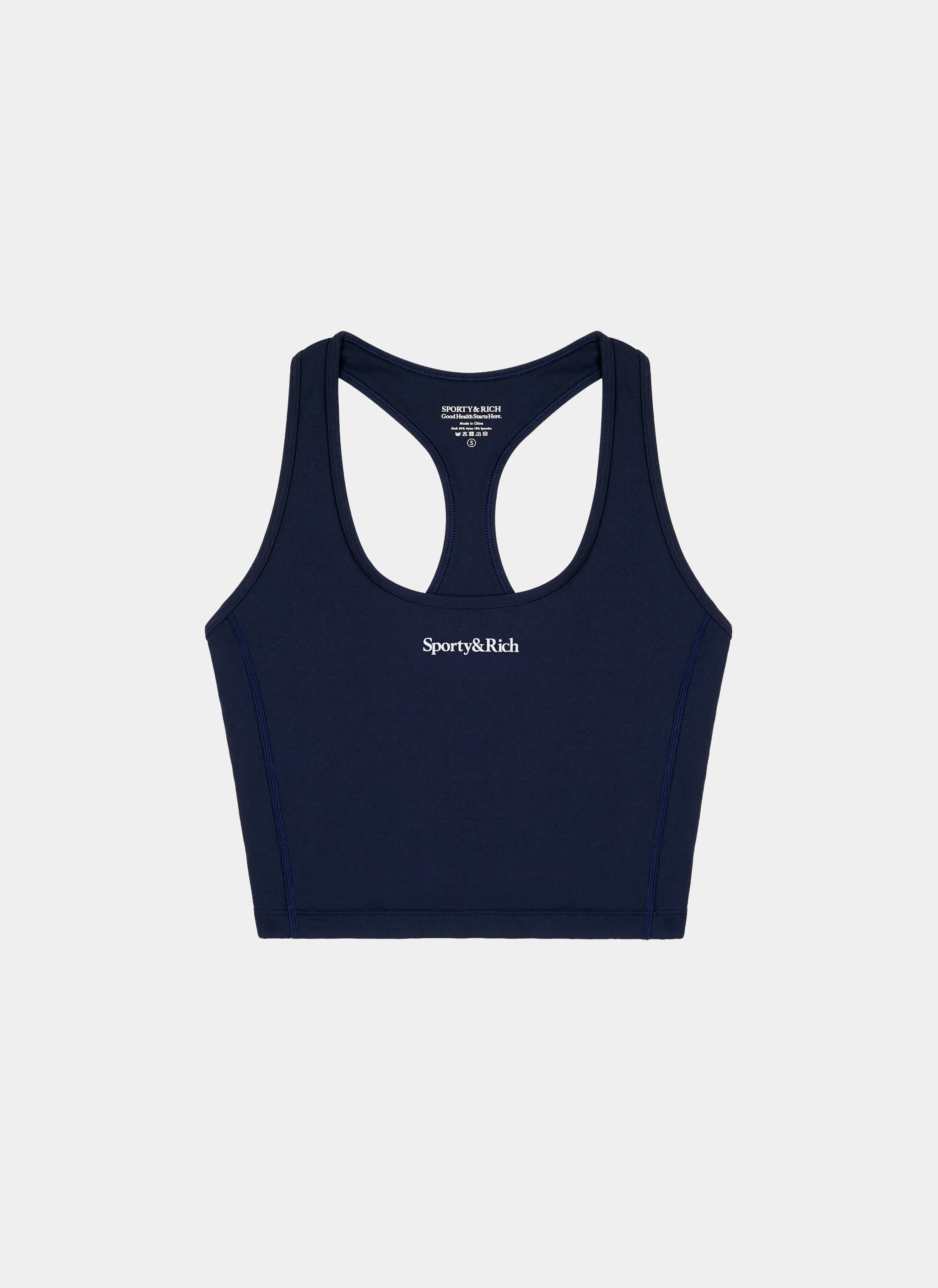 Топ Serif Logo Sports Tank Dark Navy