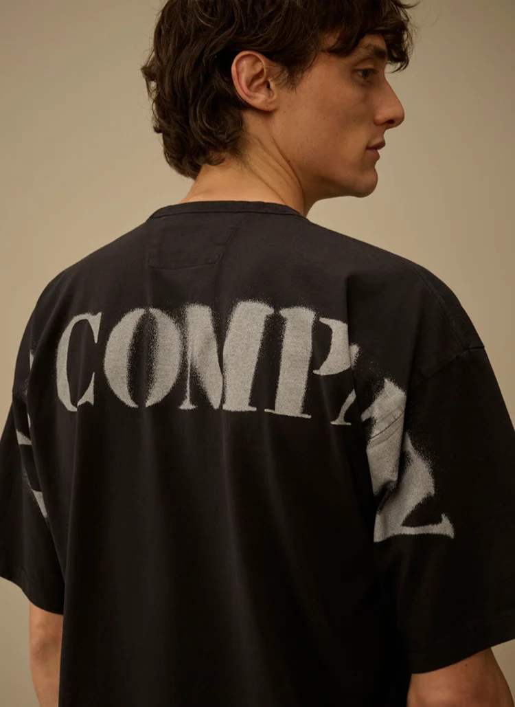 Футболка 24/1 Piquet Pigment Dyed Short Sleeve T-Shirt Black